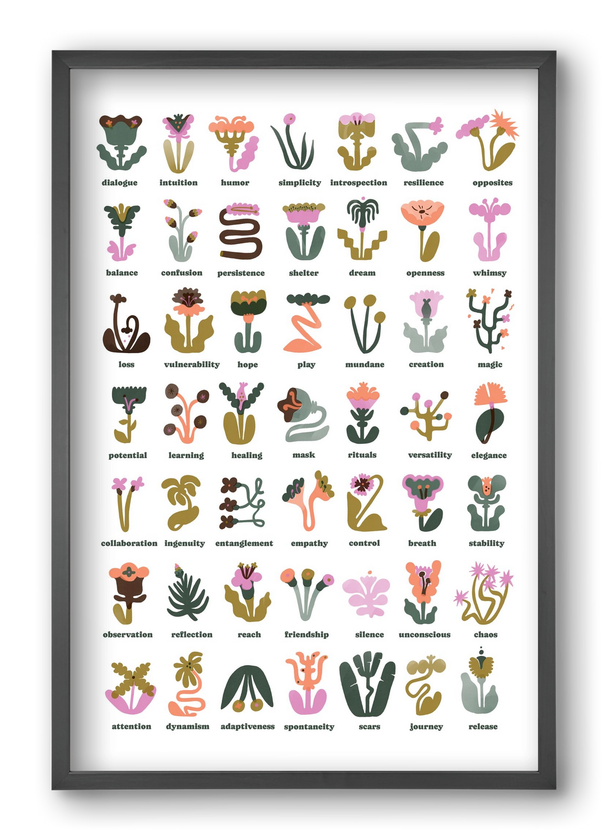 Beyond Bloom, 40x60 cm (40x60 cm), Fekete keret