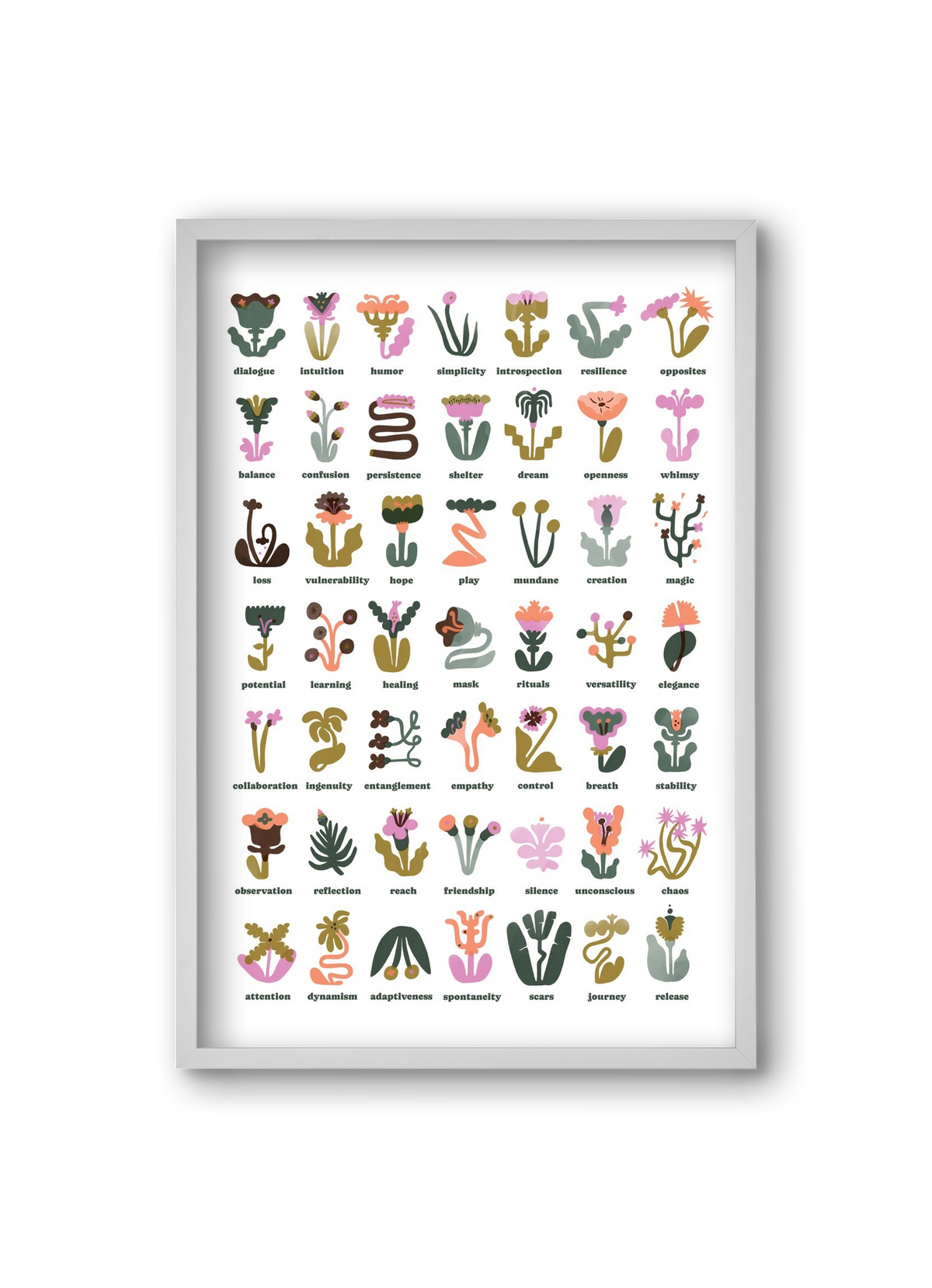 Beyond Bloom, 20x30 cm (20x30 cm), Fehér keret