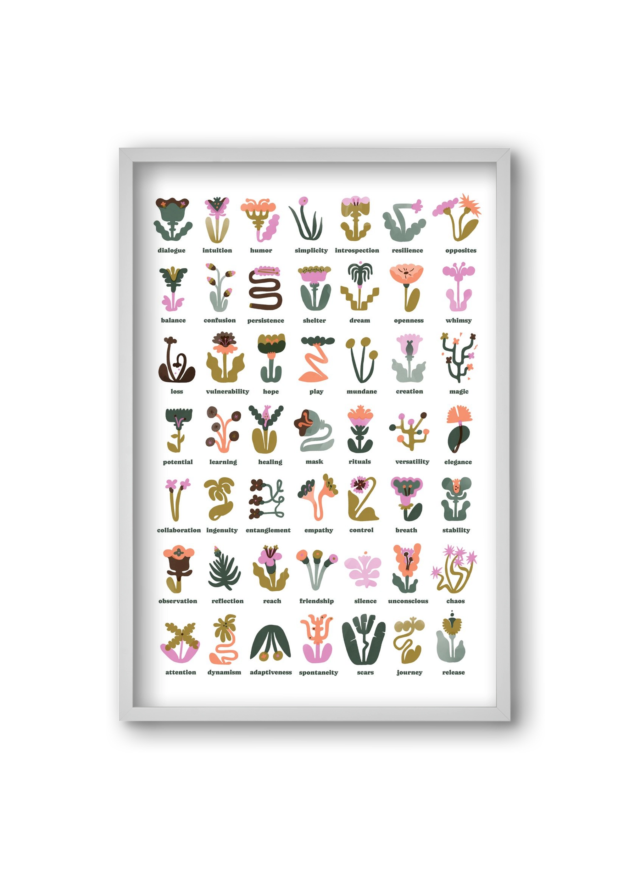 Beyond Bloom, 20x30 cm (20x30 cm), Fehér keret