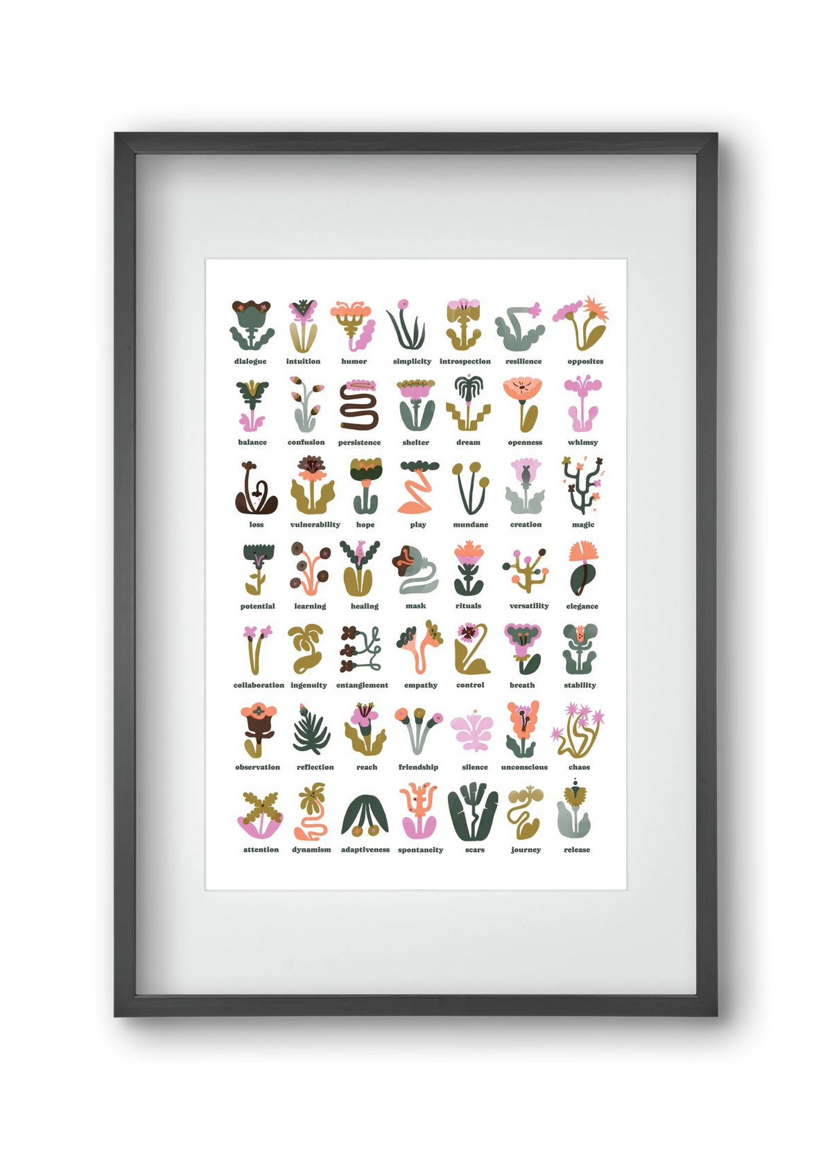 Beyond Bloom, 30x45 cm (20x30 cm), Fekete keret, paszpartuval