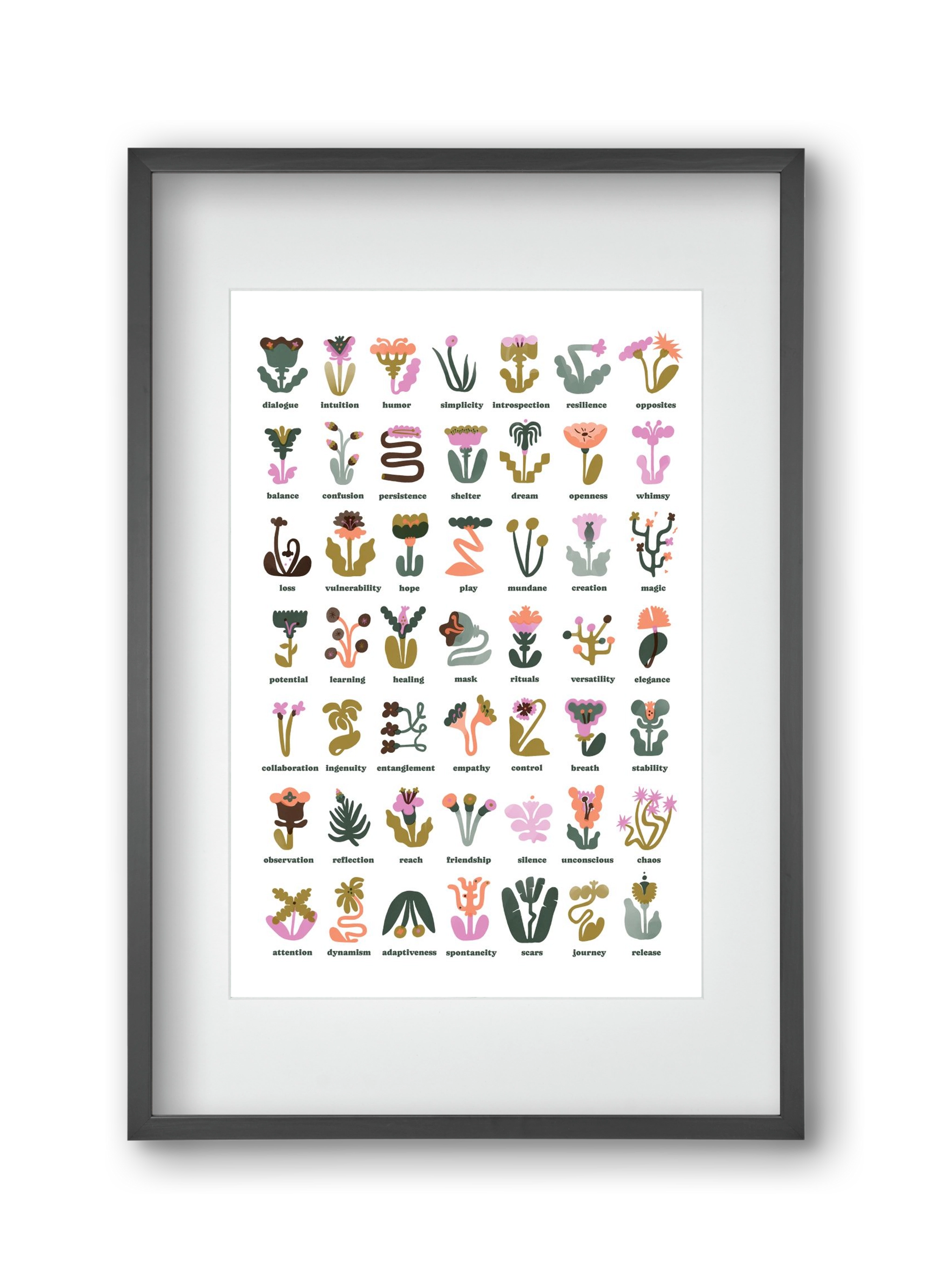 Beyond Bloom, 30x45 cm (20x30 cm), Fekete keret, paszpartuval