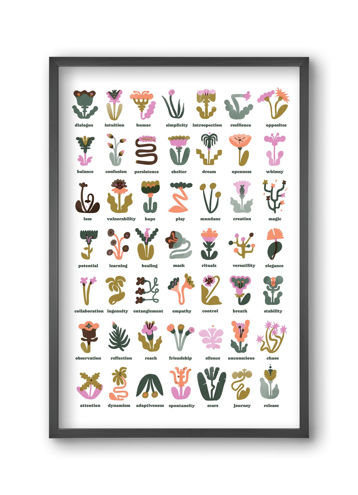 Beyond Bloom, 30x45 cm (30x45 cm), Fekete keret