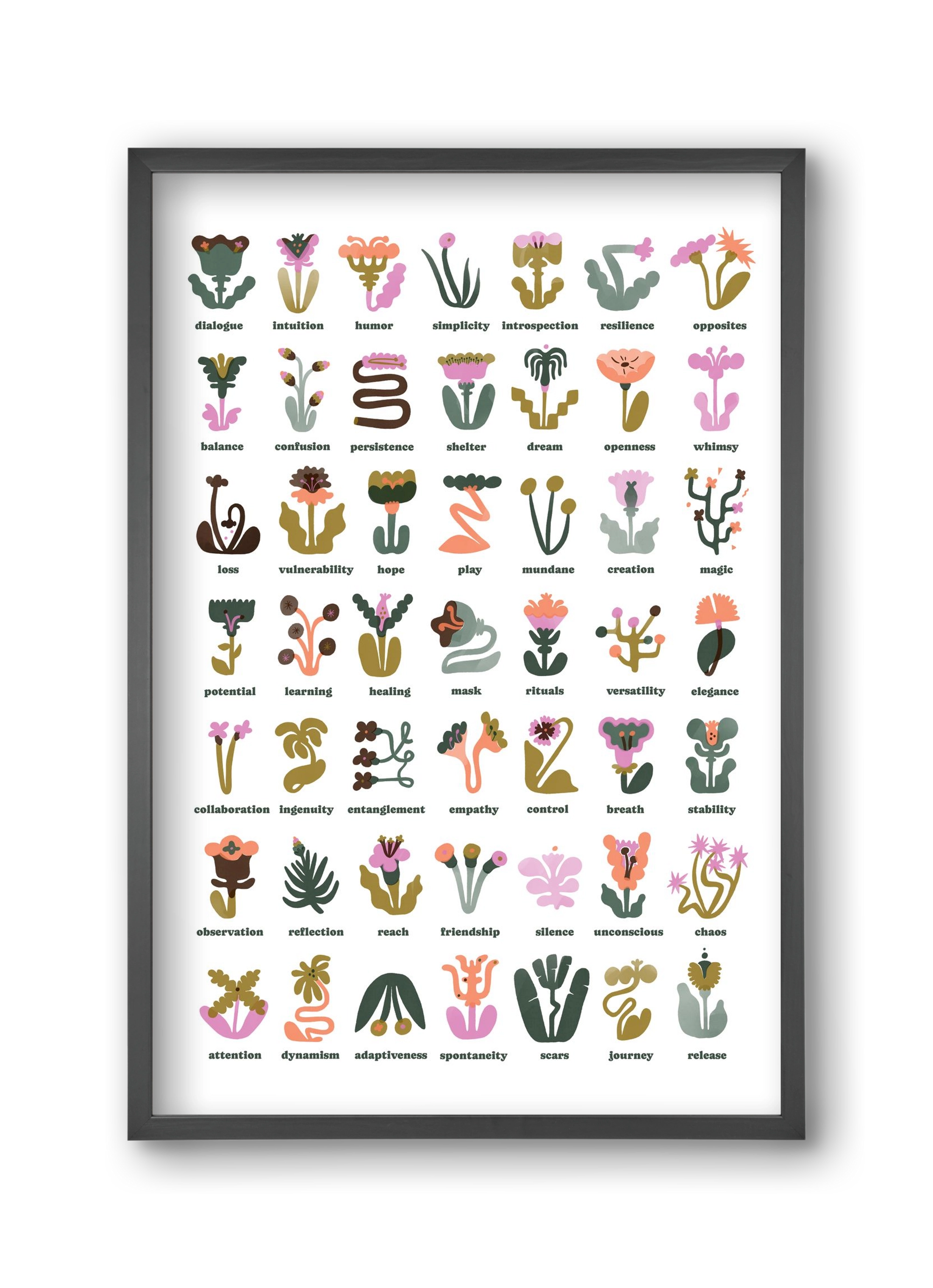 Beyond Bloom, 30x45 cm (30x45 cm), Fekete keret