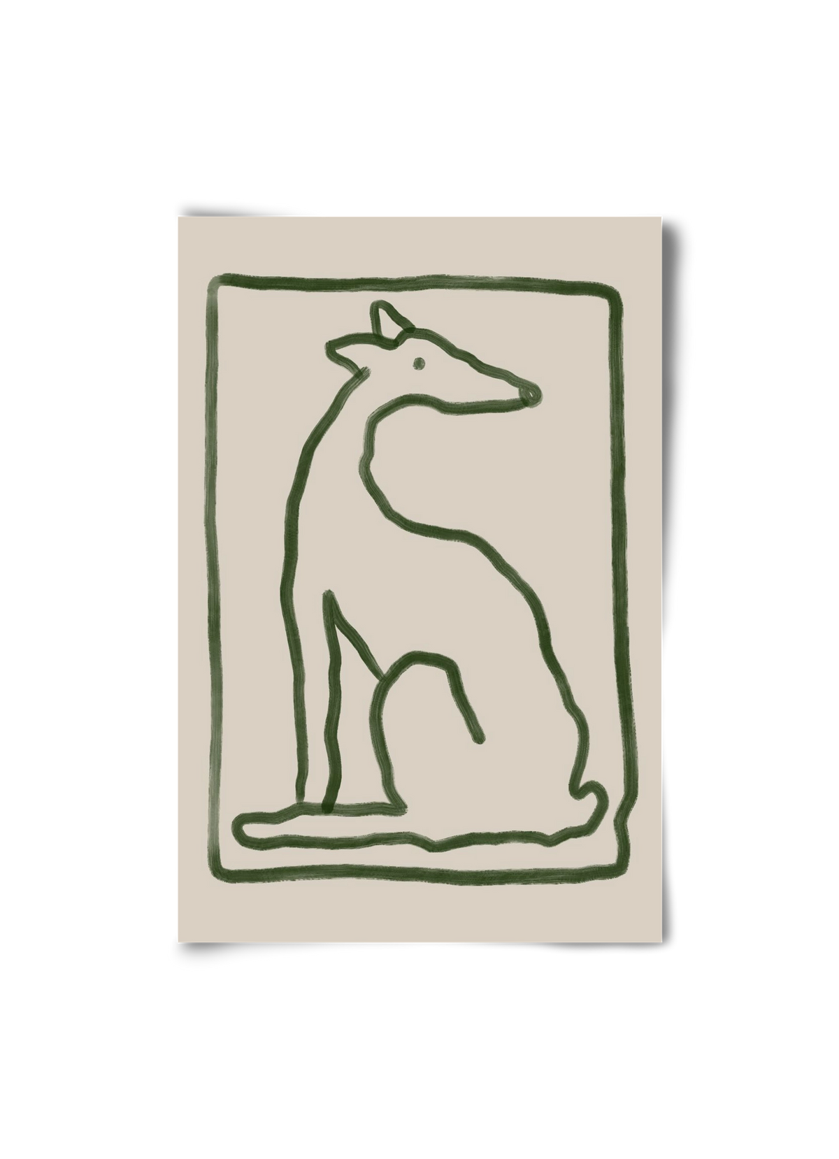 The Dog Waits, 20x30 cm, Keret nélkül