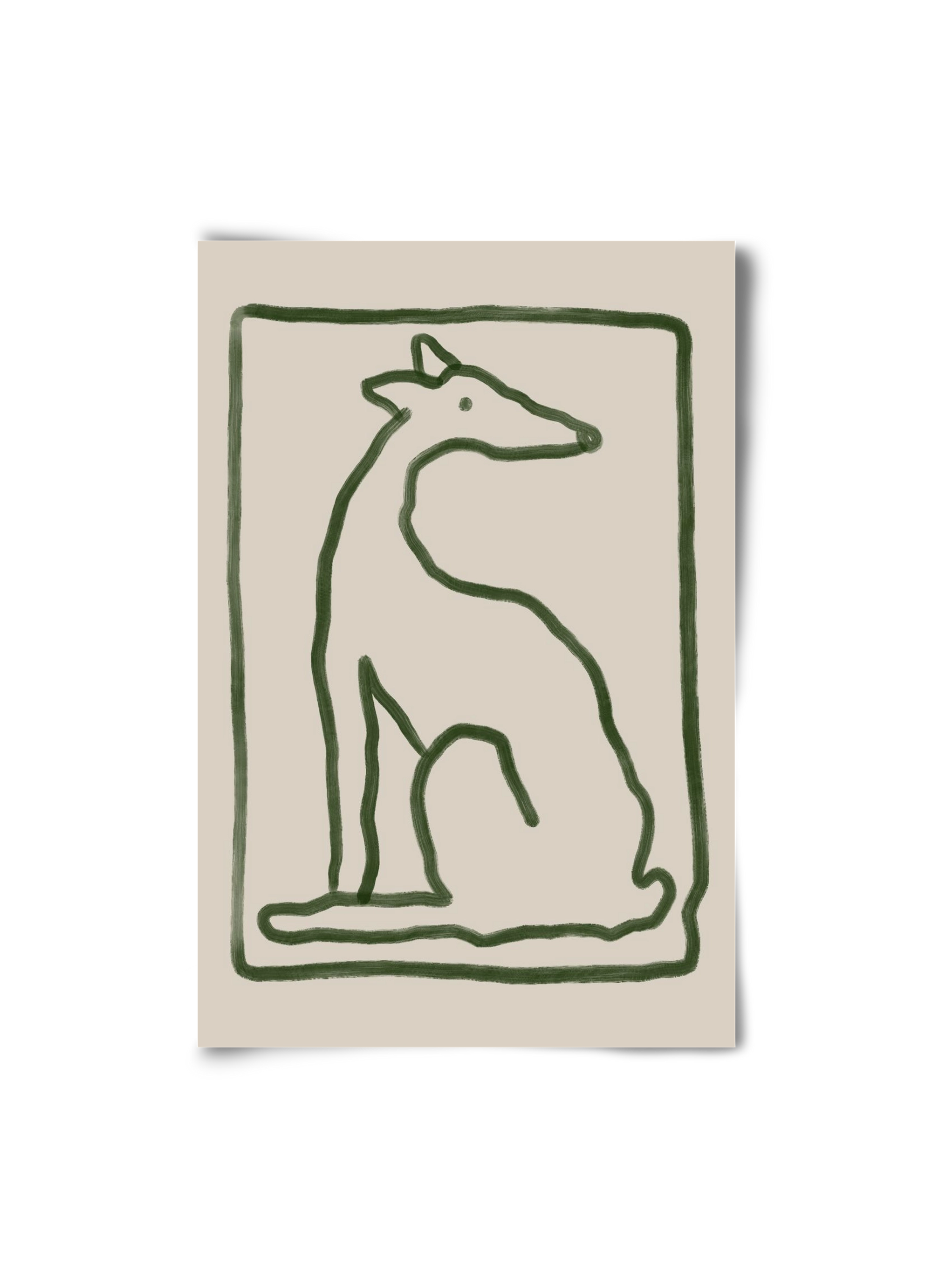 The Dog Waits, 20x30 cm, Keret nélkül