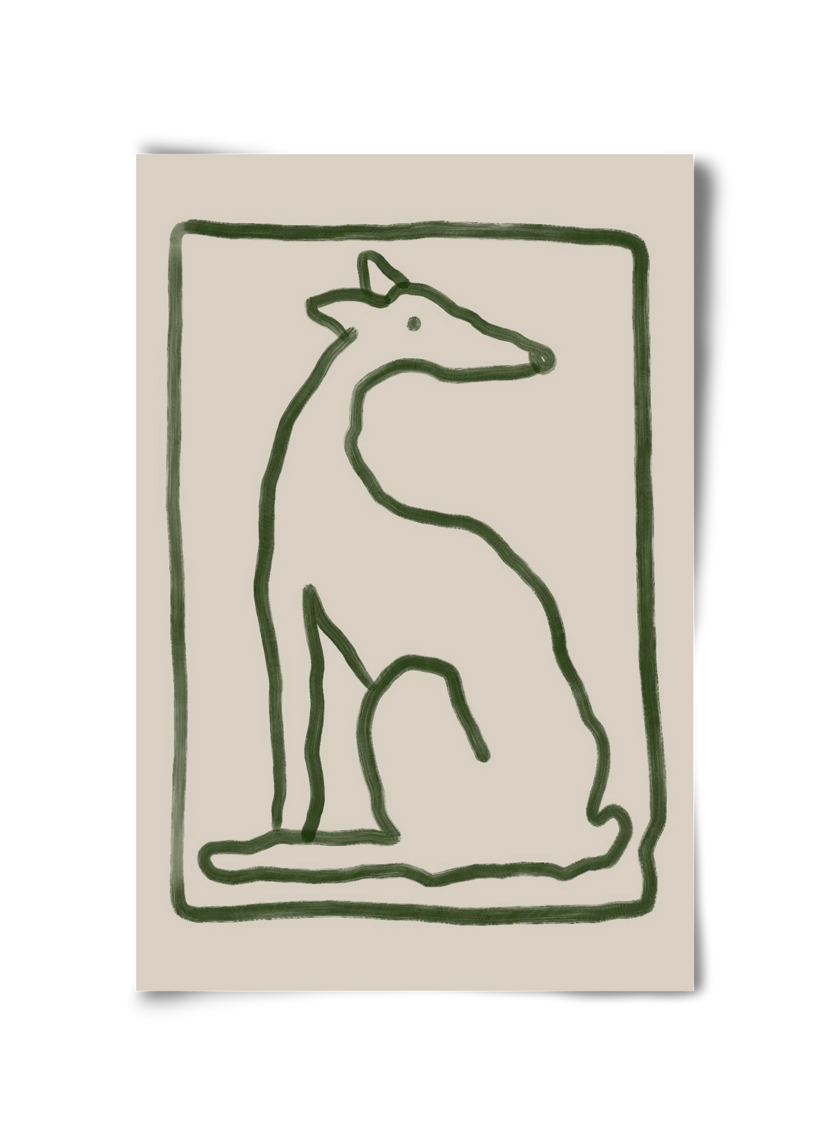 The Dog Waits, 30x45 cm, Keret nélkül