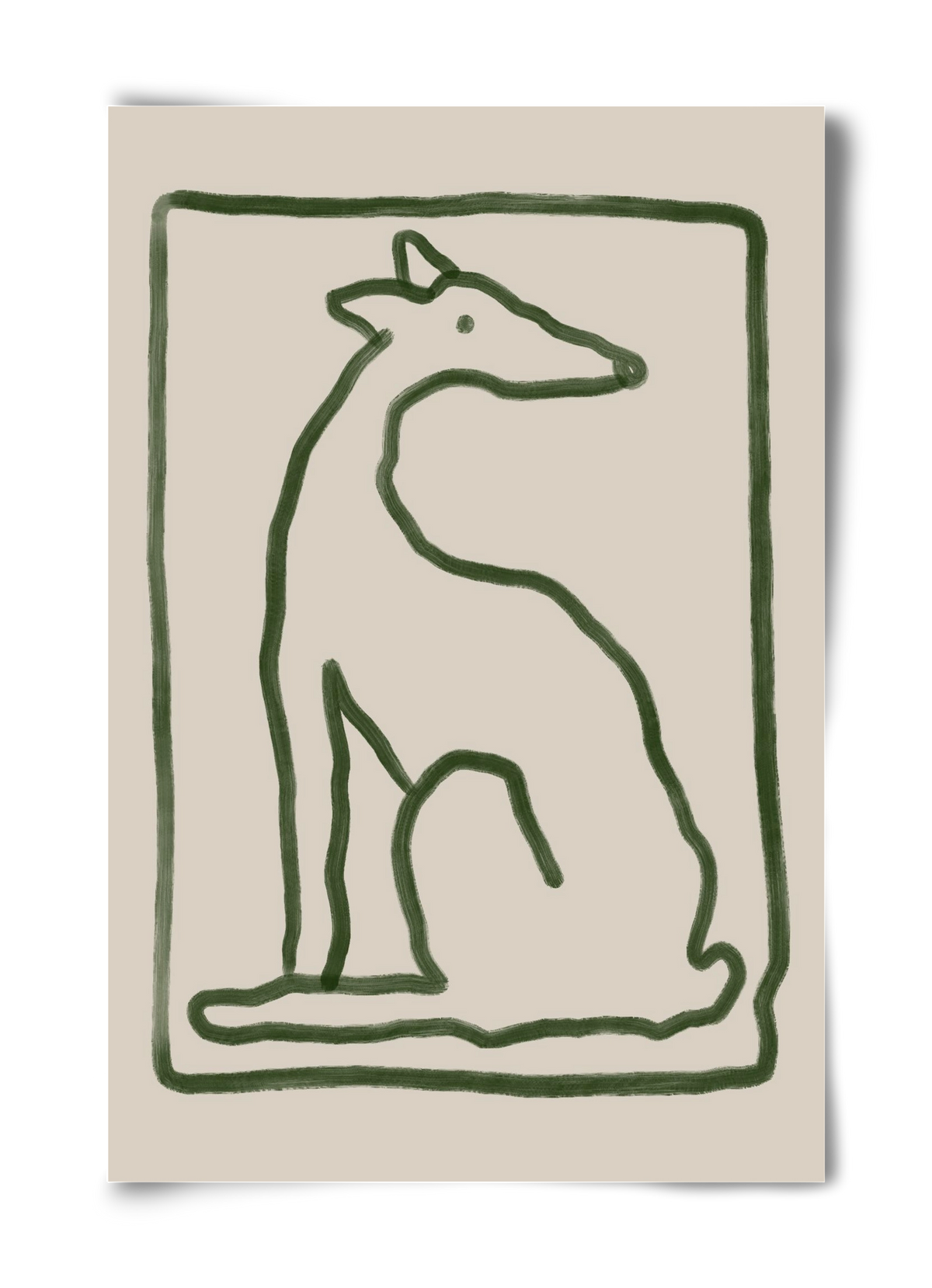 The Dog Waits, 40x60 cm, Keret nélkül