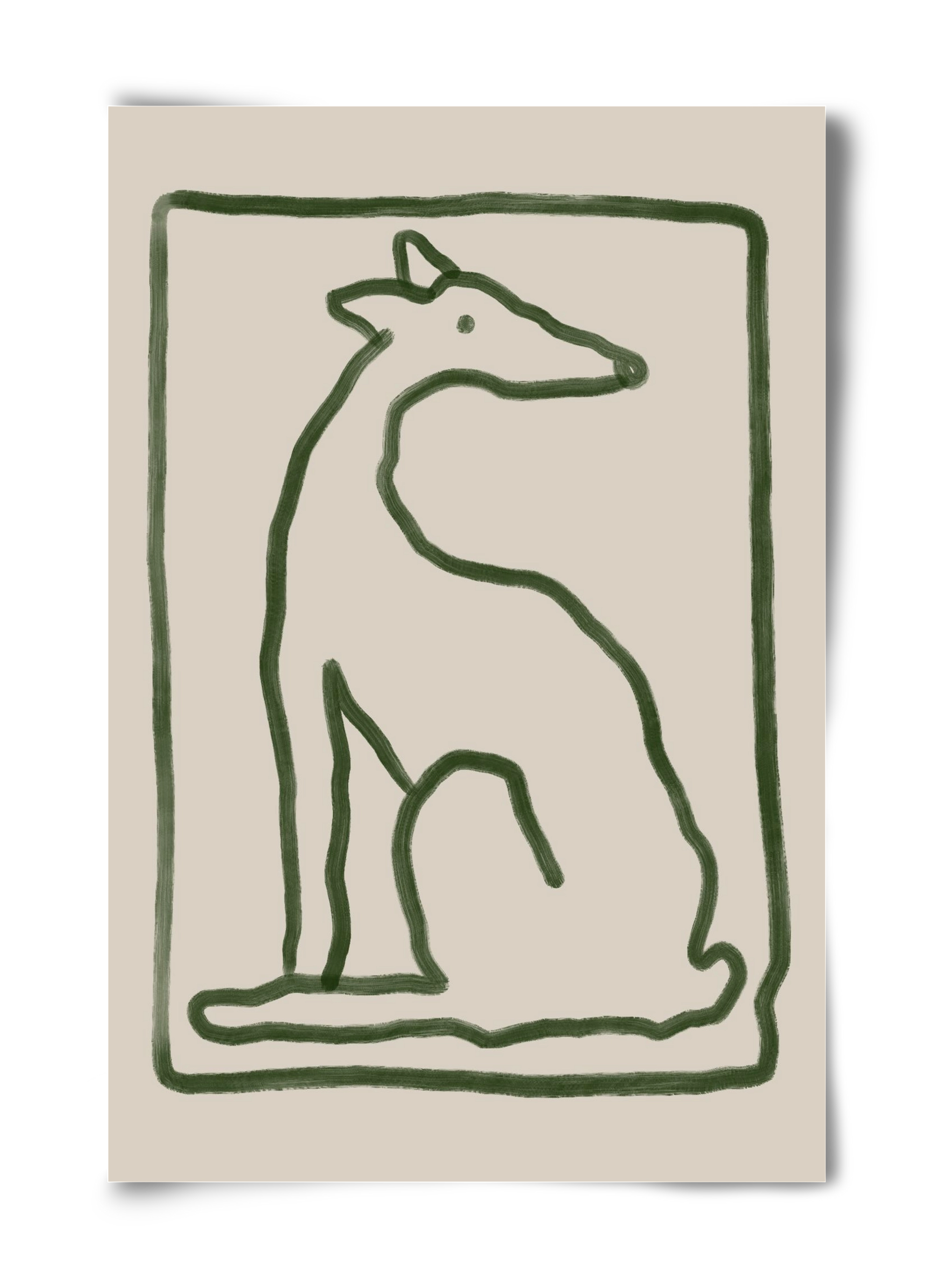 The Dog Waits, 40x60 cm, Keret nélkül