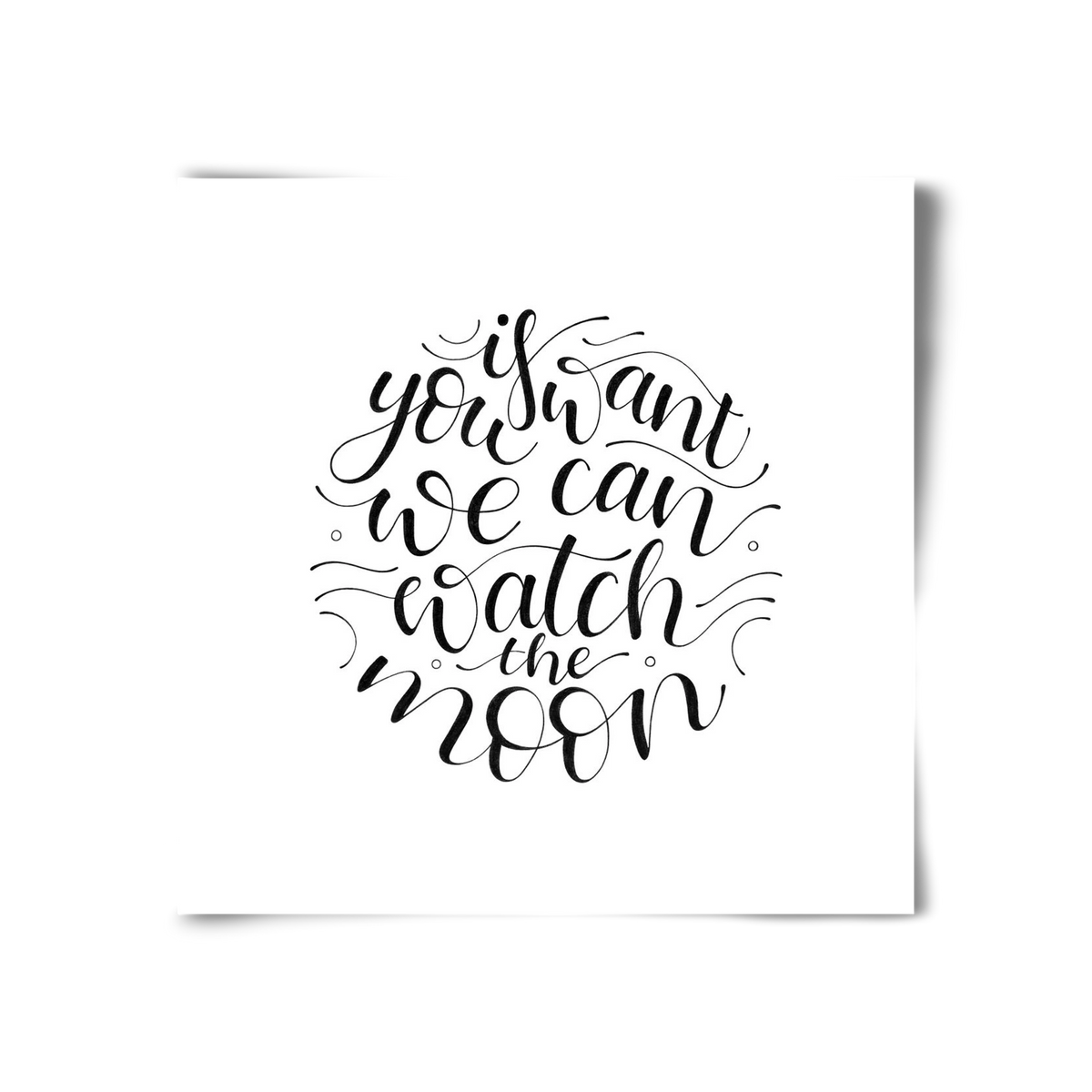 Watch the Moon, 30x30 cm, Keret nélkül