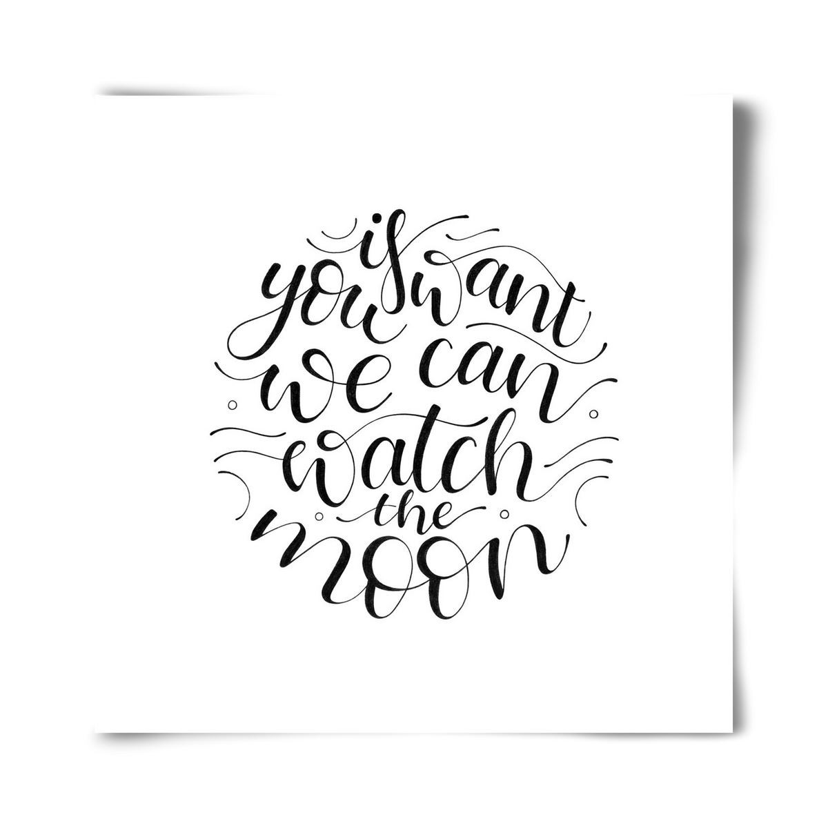 Watch the Moon, 40x40 cm, Keret nélkül