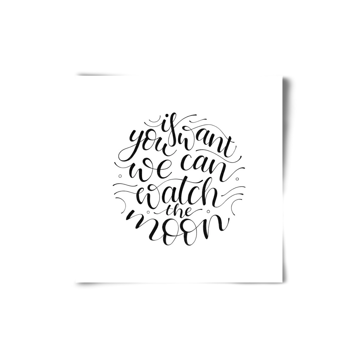 Watch the Moon, 20x20 cm, Keret nélkül