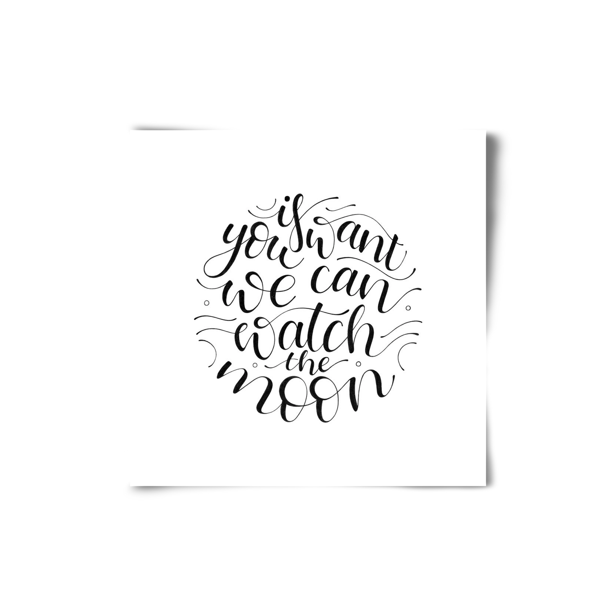 Watch the Moon, 20x20 cm, Keret nélkül