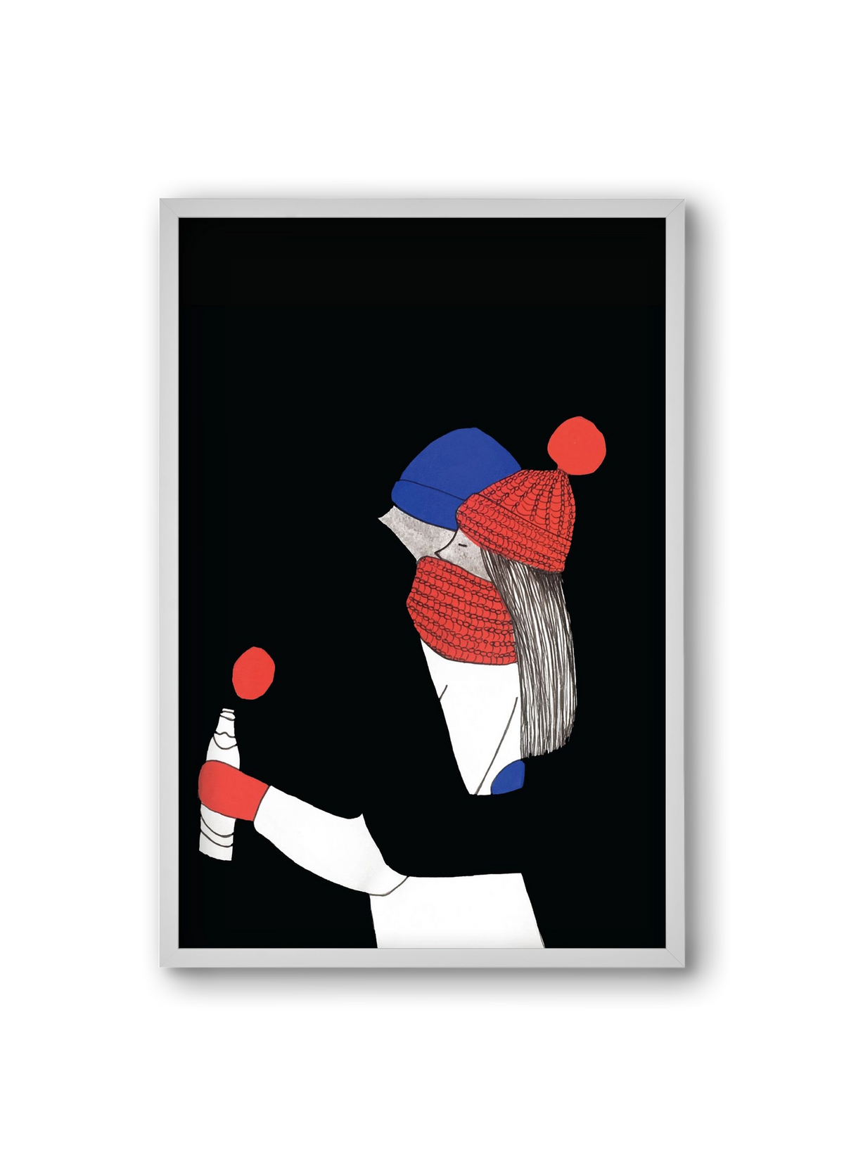 Berlin, szerelem, 20x30 cm (20x30 cm), Fehér keret