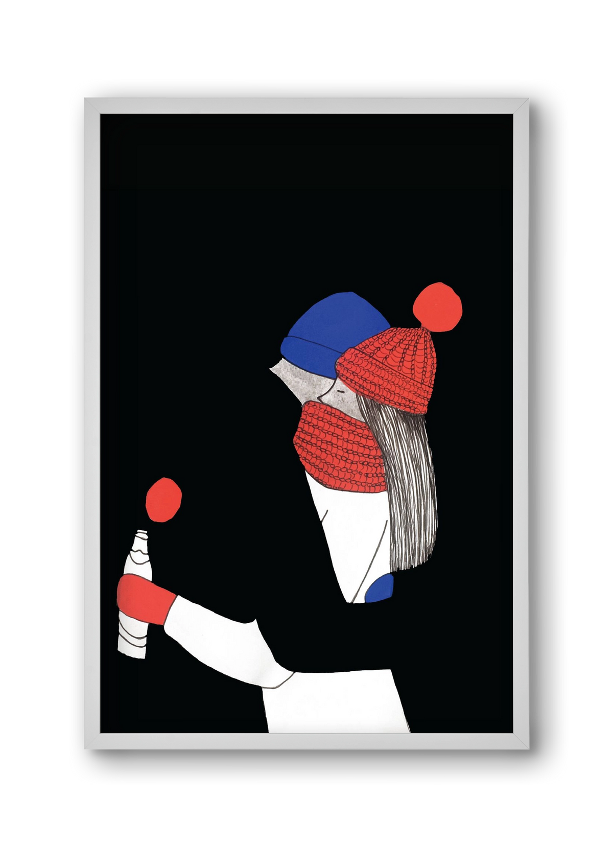 Berlin, szerelem, 30x45 cm (30x45 cm), Fehér keret