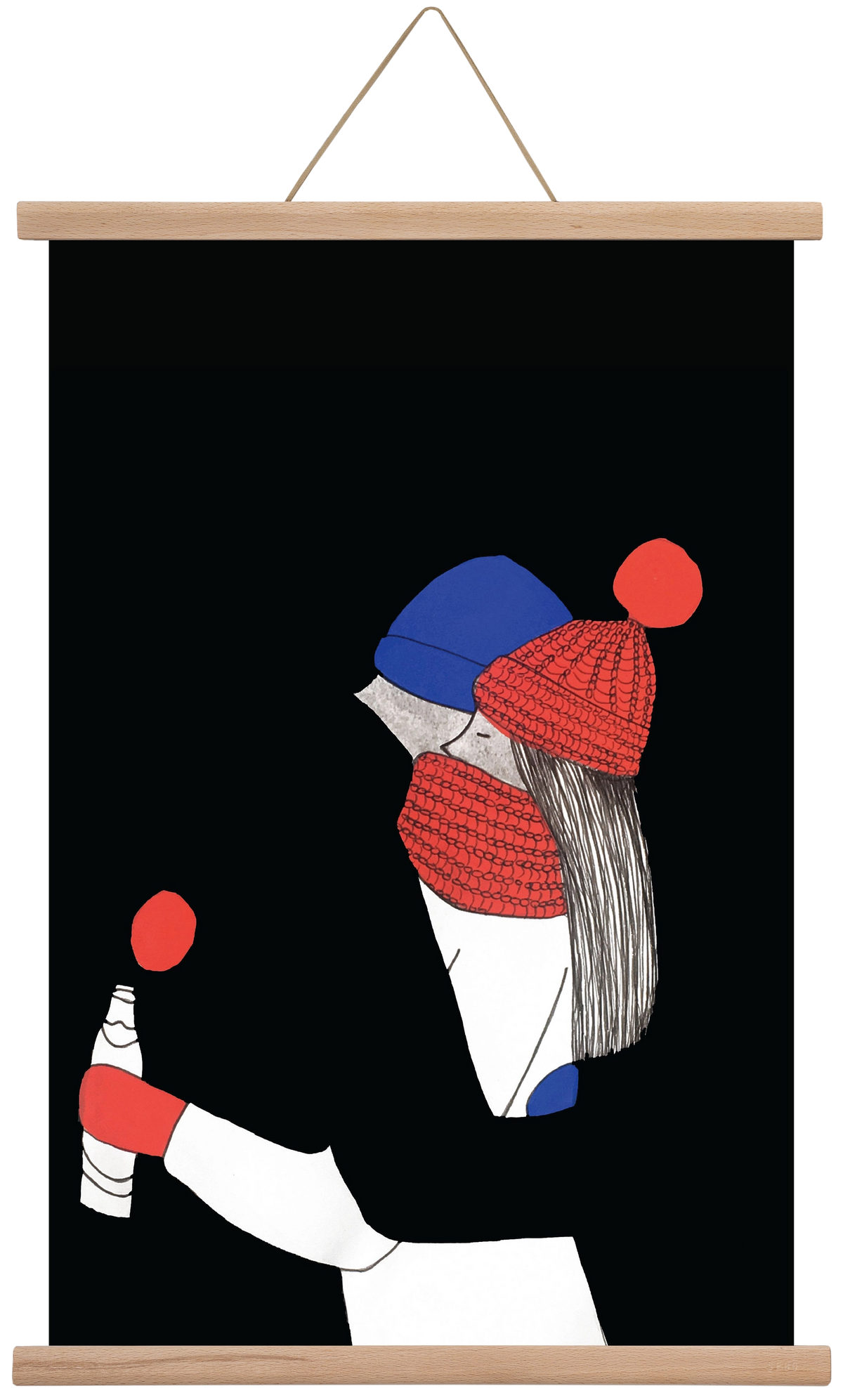 Berlin, szerelem, 40x60 cm (40x60 cm), Tölgy akasztó