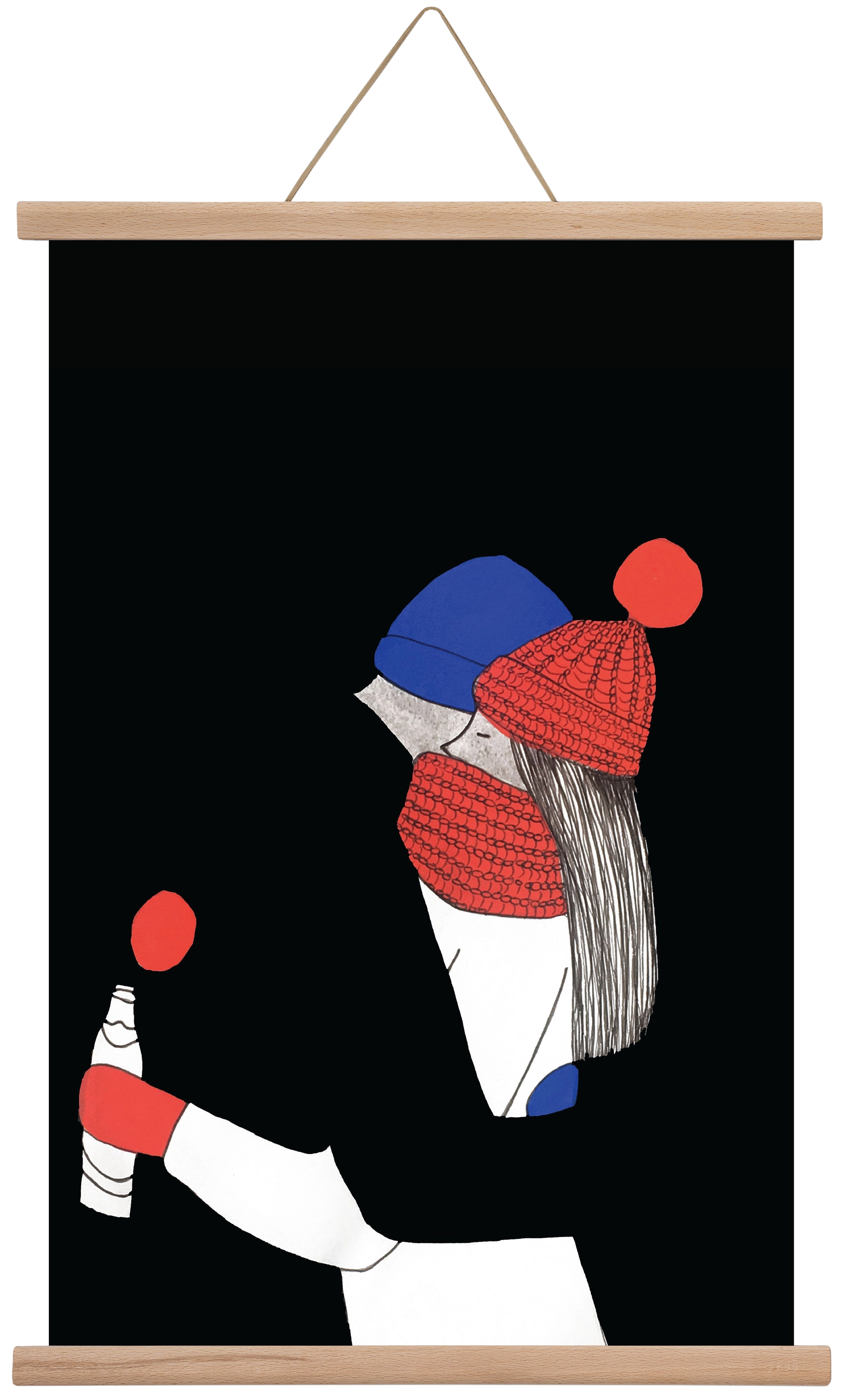 Berlin, szerelem, 40x60 cm (40x60 cm), Tölgy akasztó