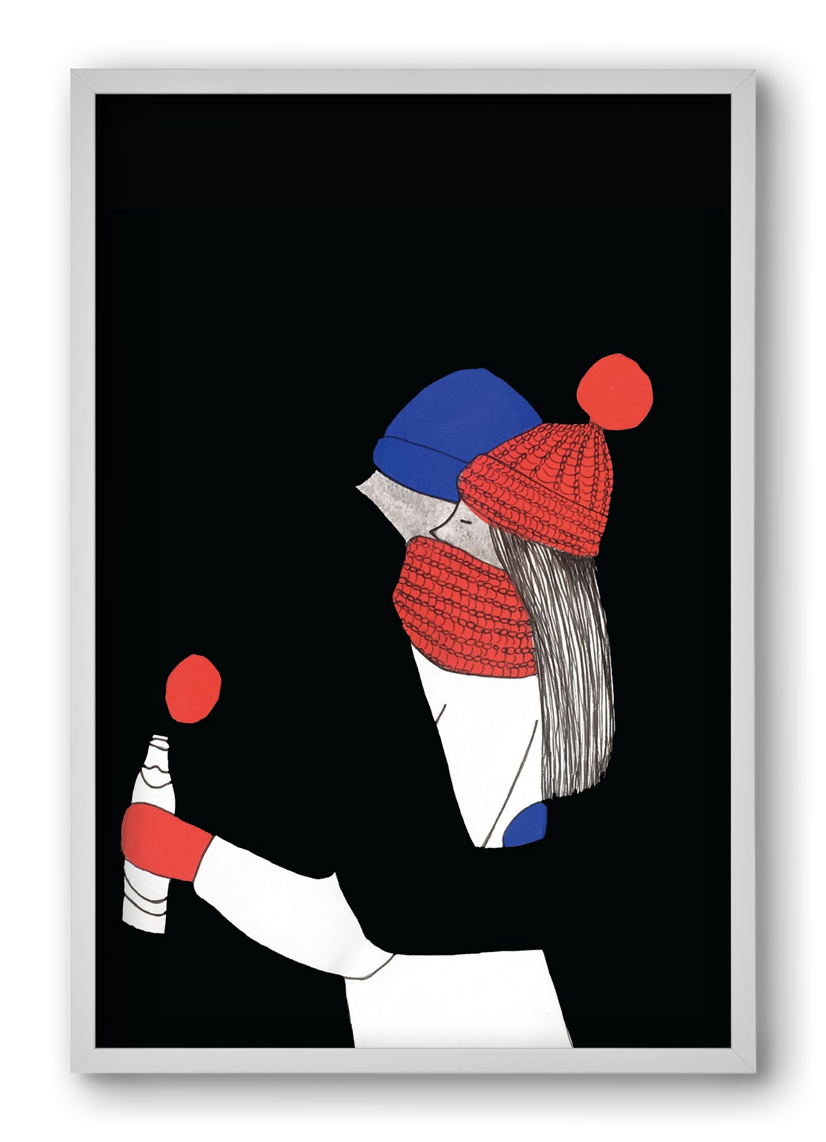 Berlin, szerelem, 40x60 cm (40x60 cm), Fehér keret