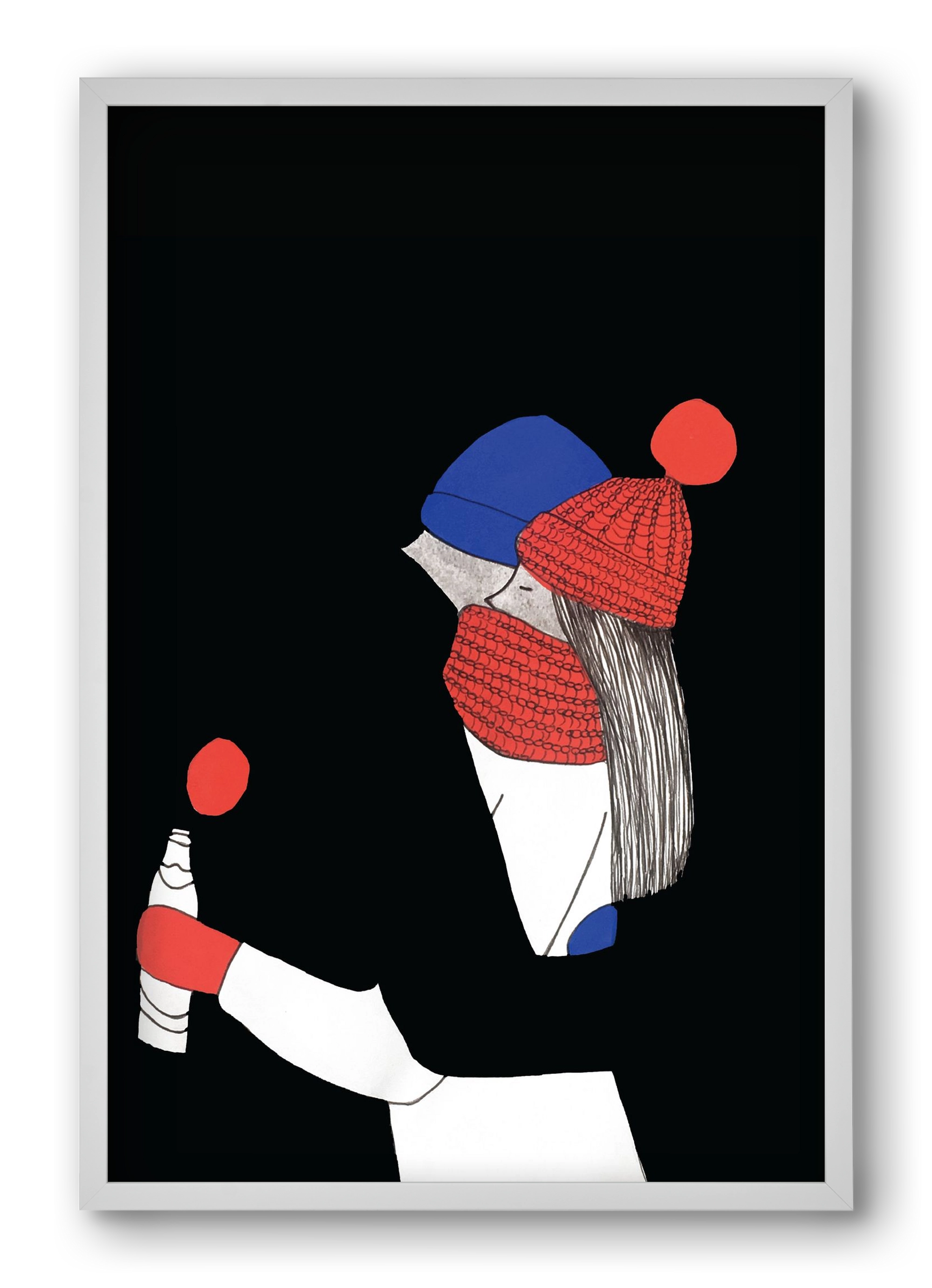 Berlin, szerelem, 40x60 cm (40x60 cm), Fehér keret