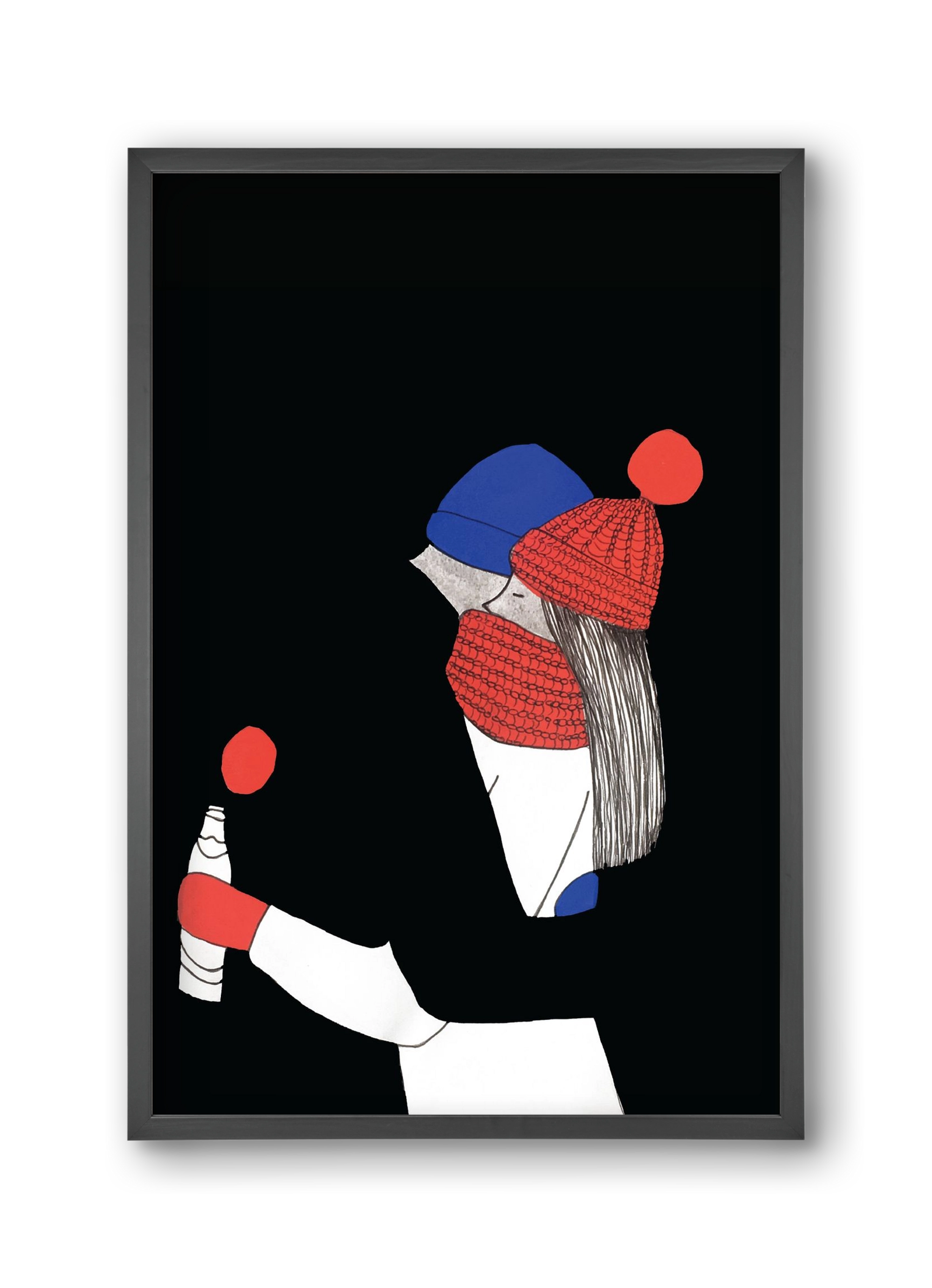 Berlin, szerelem, 30x45 cm (30x45 cm), Fekete keret