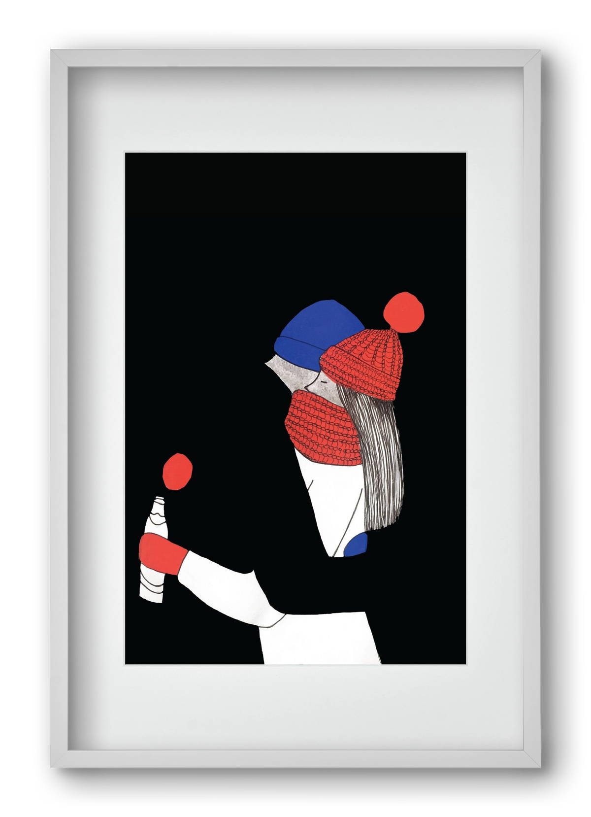 Berlin, szerelem, 40x60 cm (30x45 cm), Fehér keret, paszpartuval