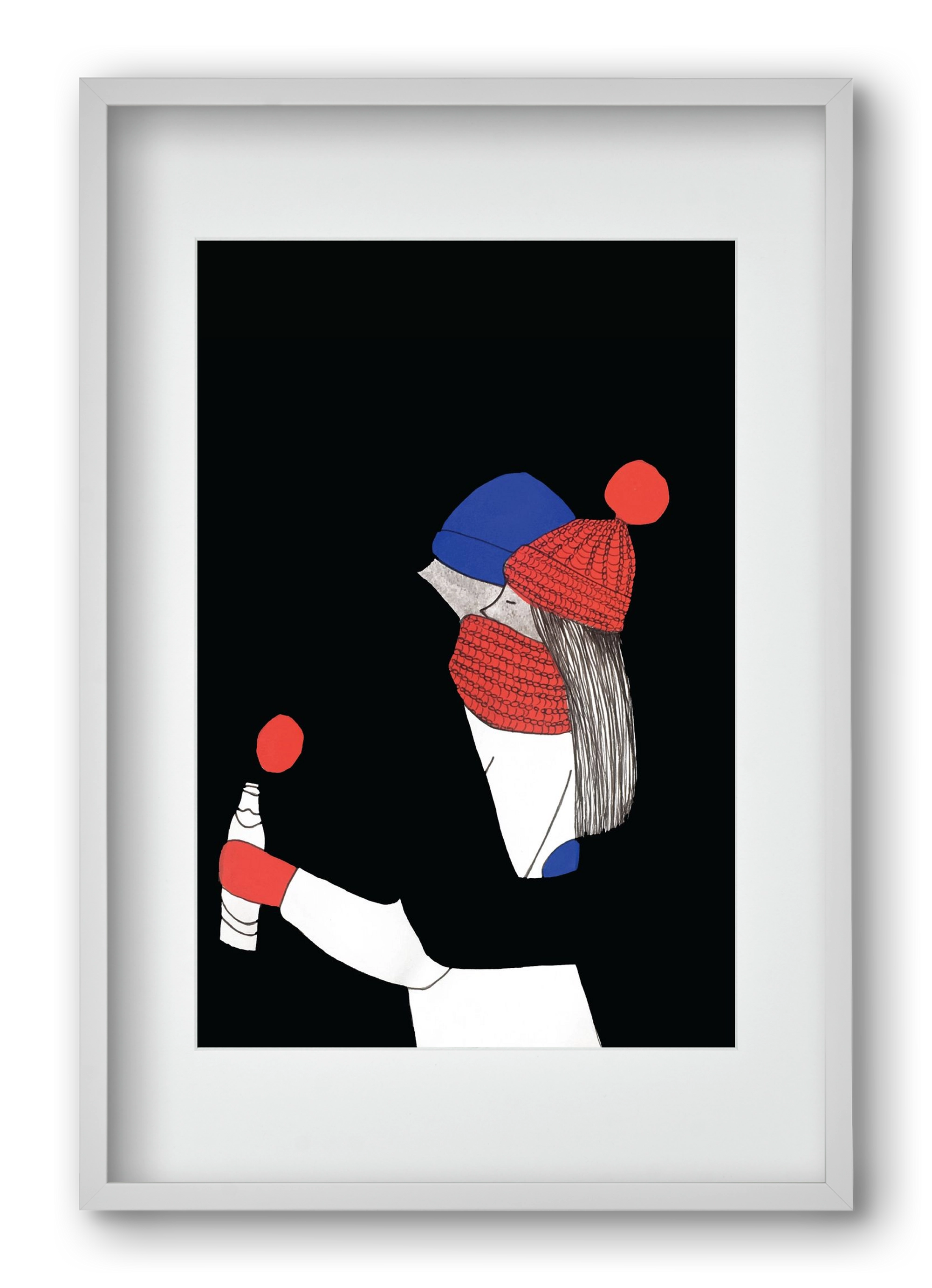 Berlin, szerelem, 40x60 cm (30x45 cm), Fehér keret, paszpartuval