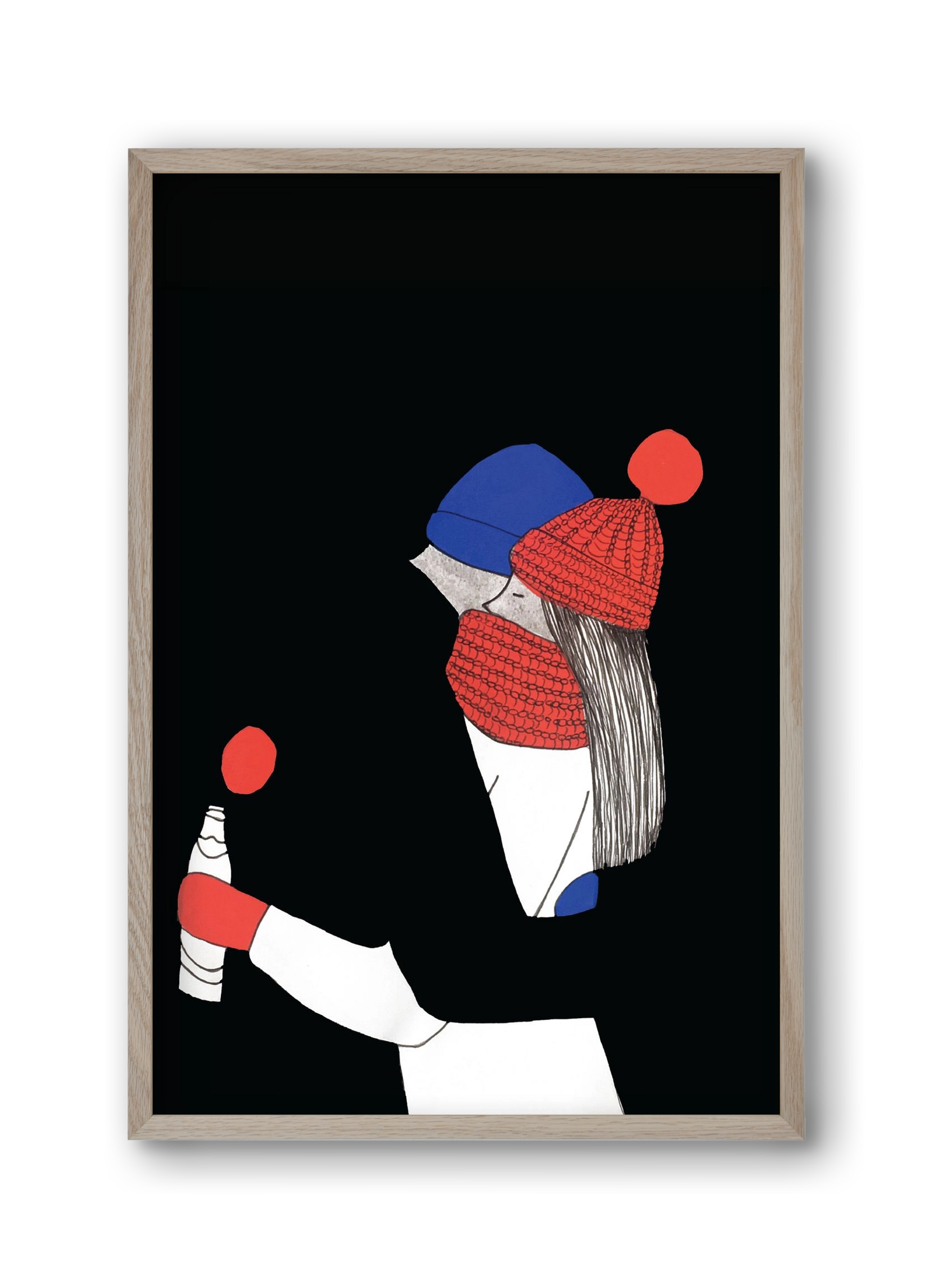 Berlin, szerelem, 30x45 cm (30x45 cm), Tölgy keret