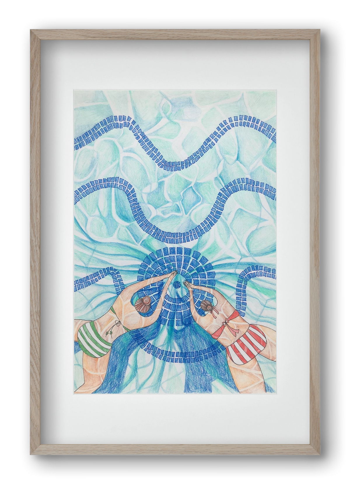 Gellért, 40x60 cm (30x45 cm), Tölgy keret, paszpartuval