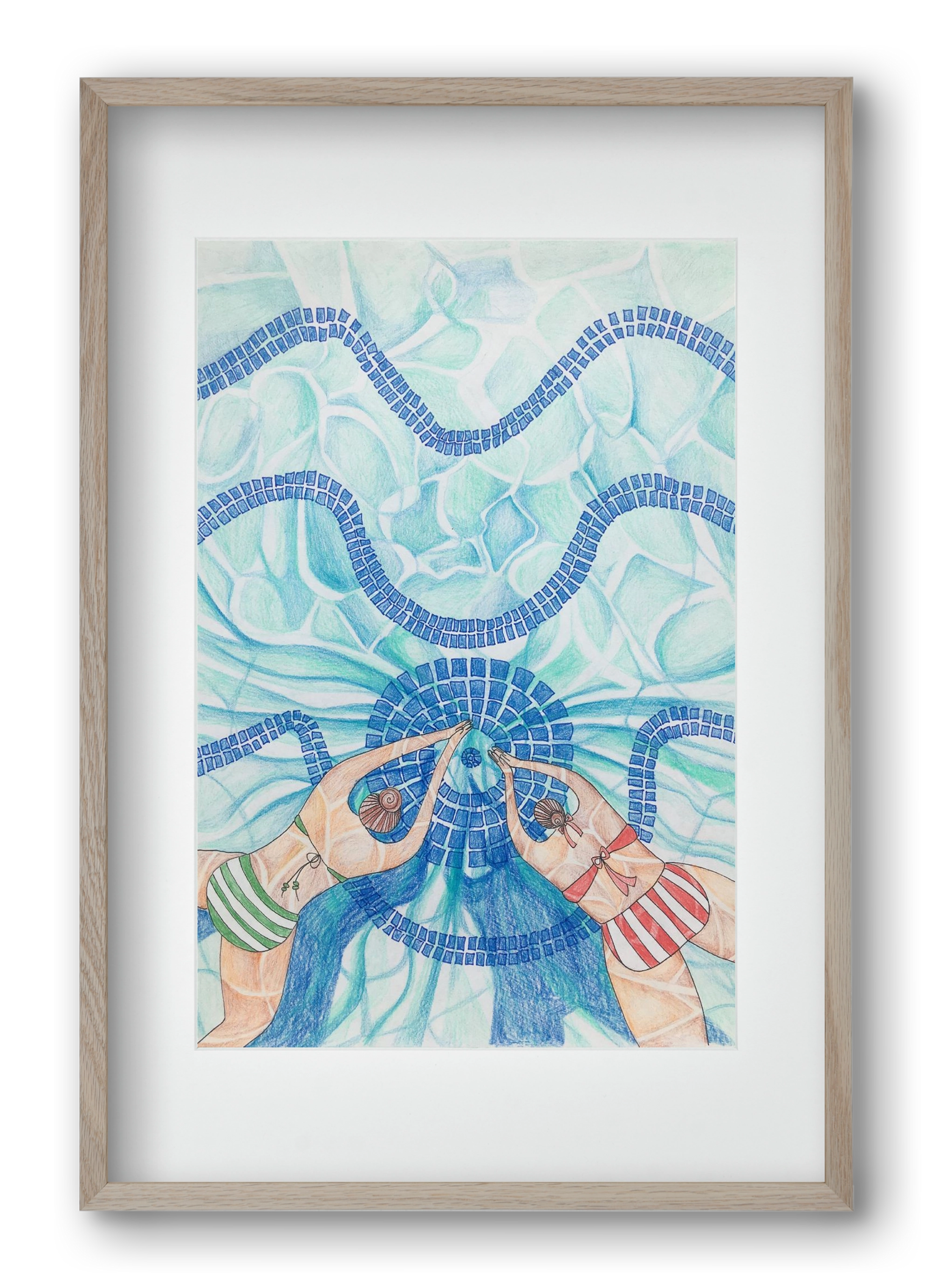 Gellért, 40x60 cm (30x45 cm), Tölgy keret, paszpartuval