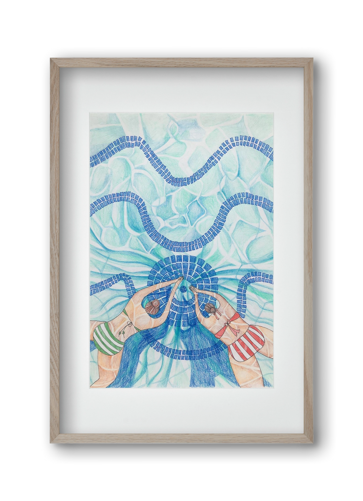 Gellért, 30x45 cm (20x30 cm), Tölgy keret, paszpartuval