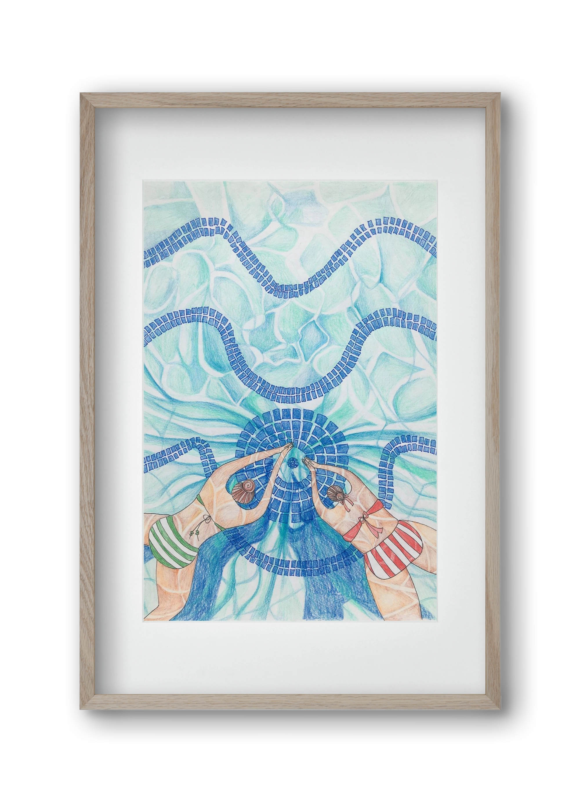 Gellért, 30x45 cm (20x30 cm), Tölgy keret, paszpartuval