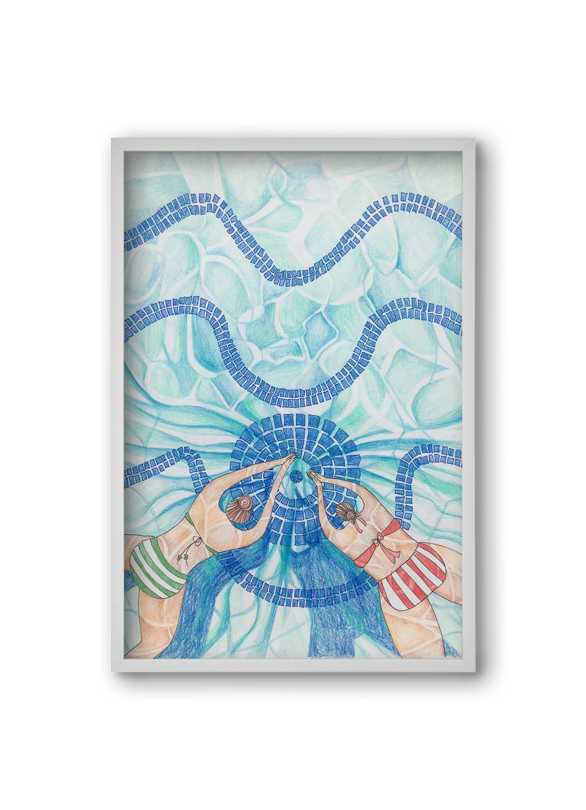 Gellért, 20x30 cm (20x30 cm), Fehér keret