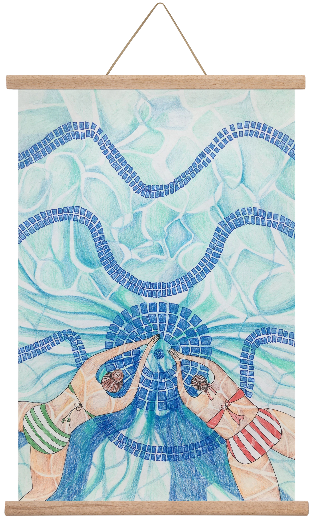 Gellért, 40x60 cm (40x60 cm), Tölgy akasztó