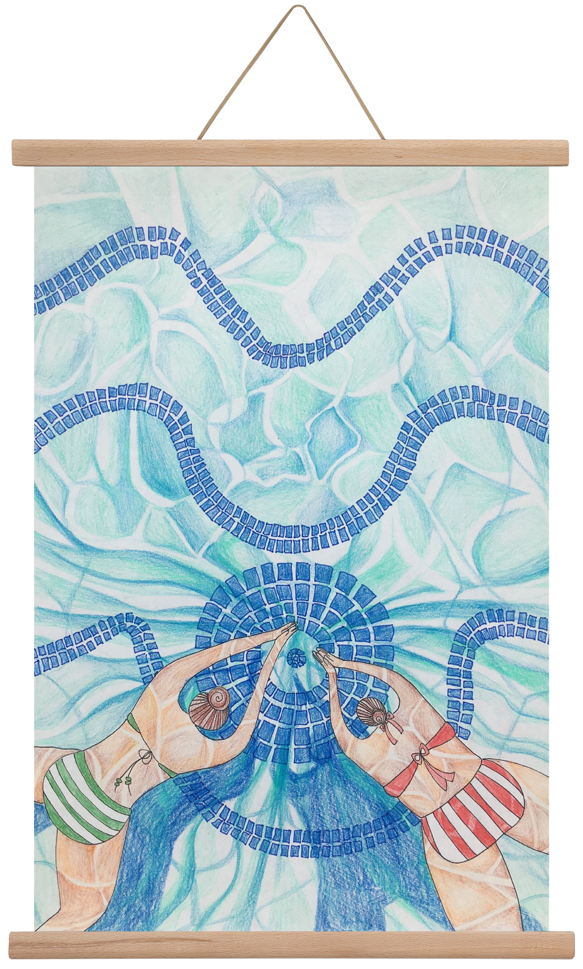 Gellért, 40x60 cm (40x60 cm), Tölgy akasztó