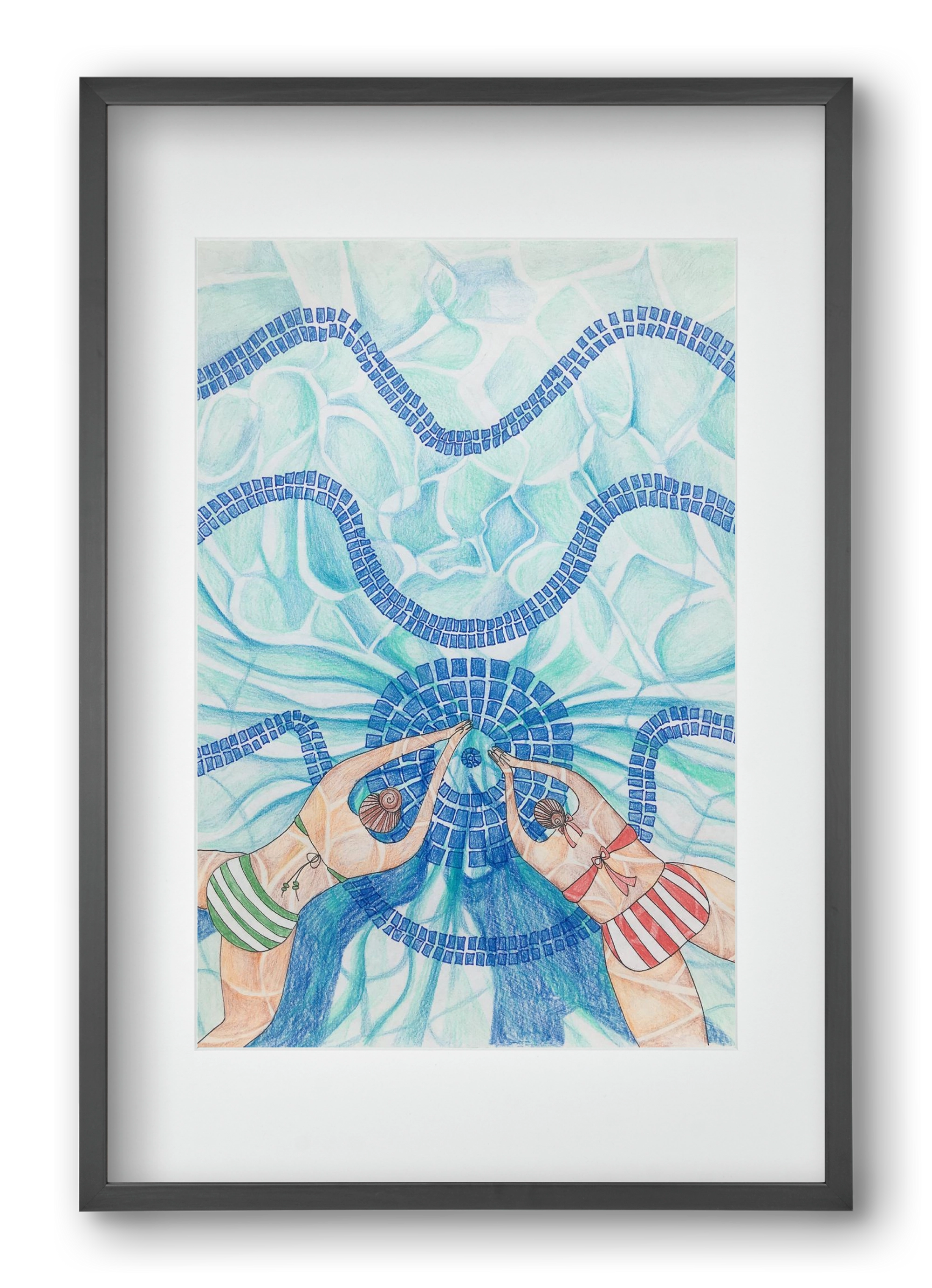 Gellért, 40x60 cm (30x45 cm), Fekete keret, paszpartuval