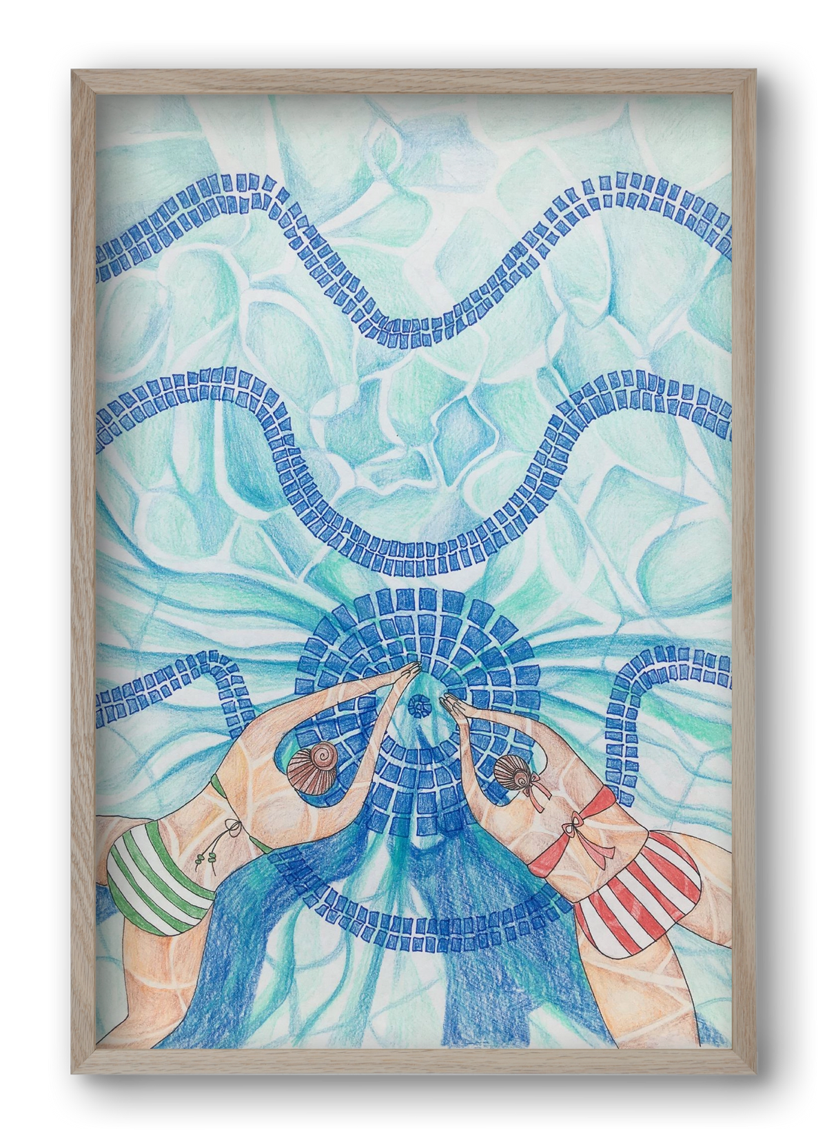 Gellért, 40x60 cm (40x60 cm), Tölgy keret