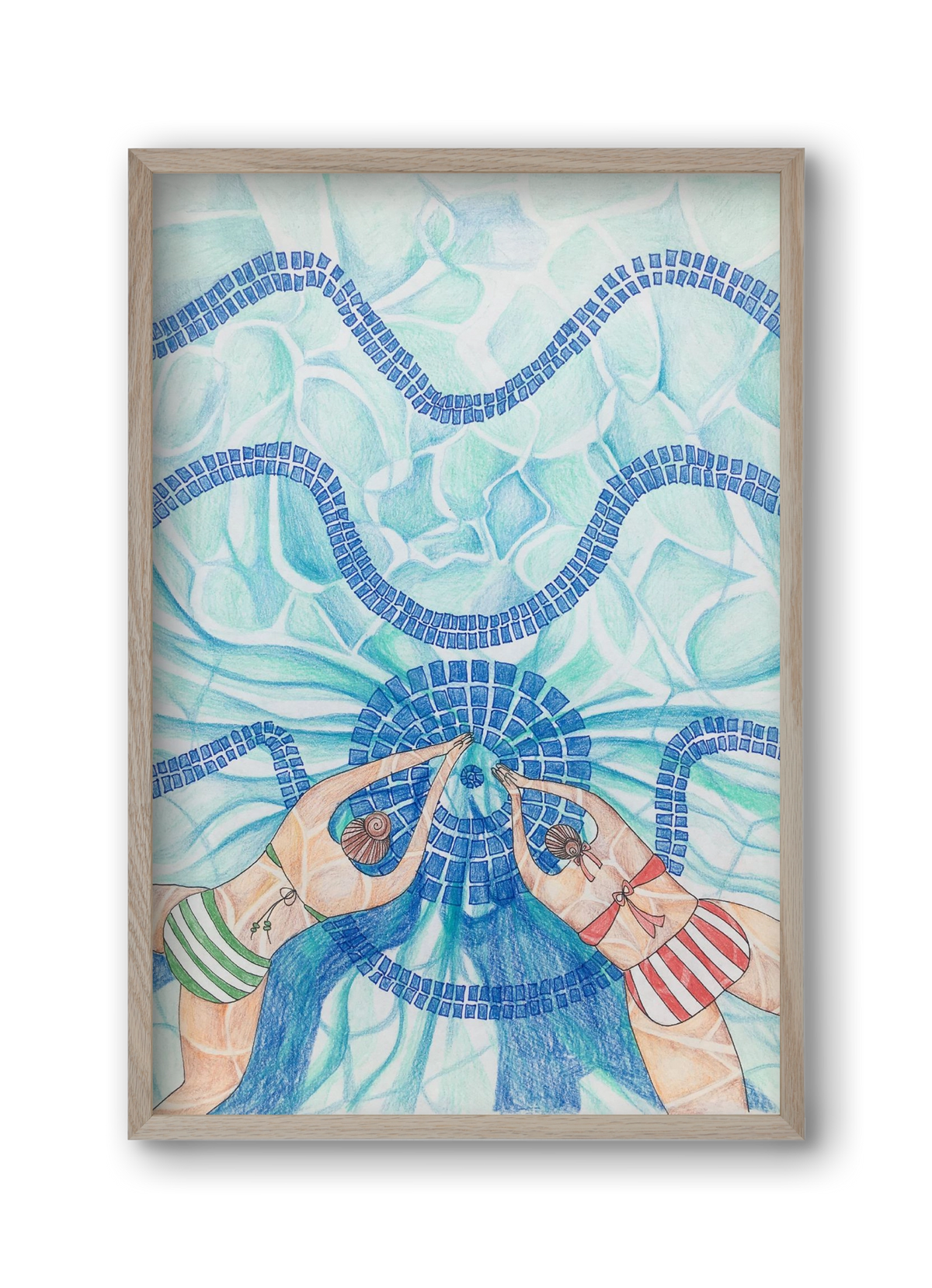 Gellért, 30x45 cm (30x45 cm), Tölgy keret