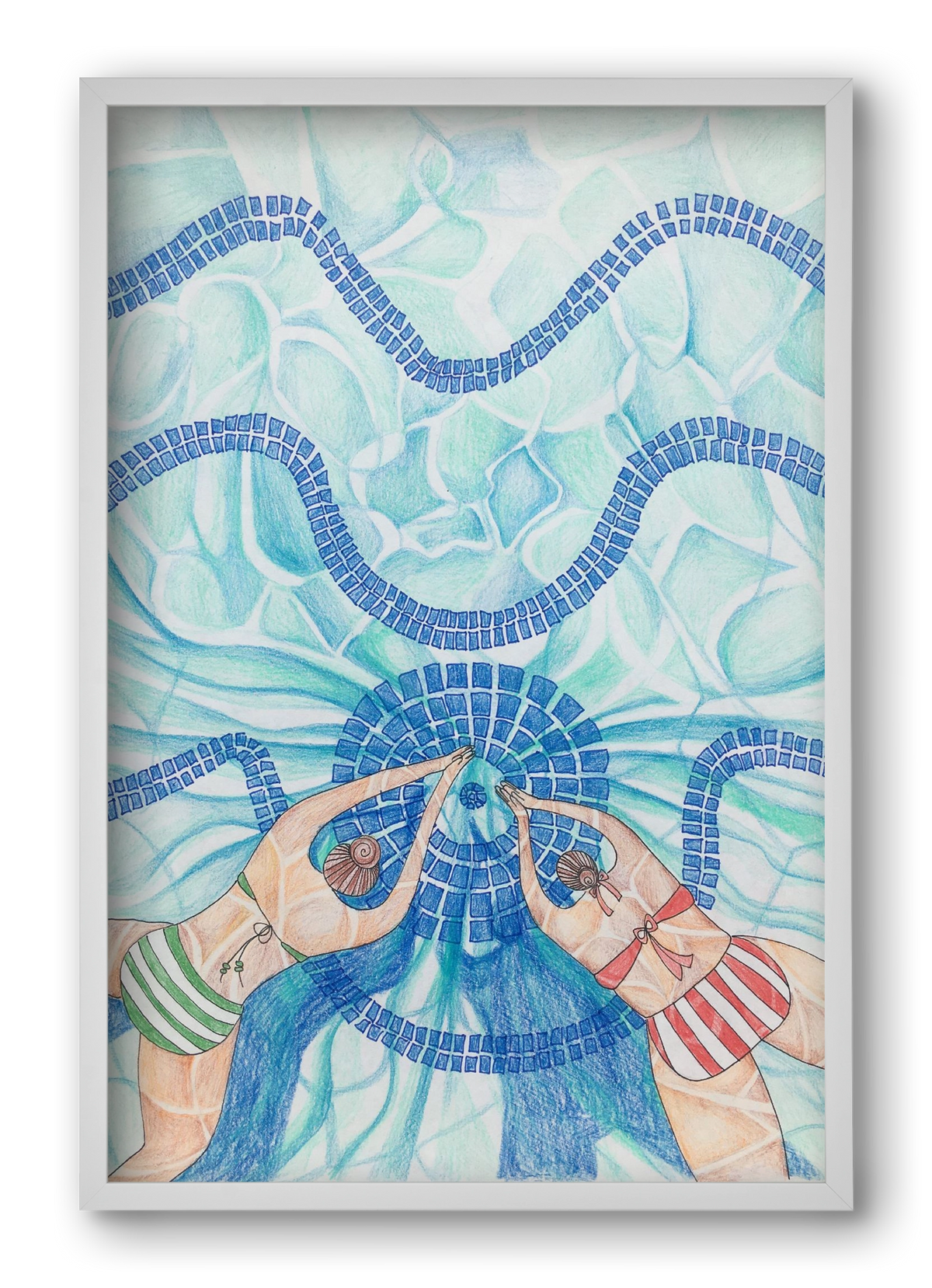 Gellért, 40x60 cm (40x60 cm), Fehér keret