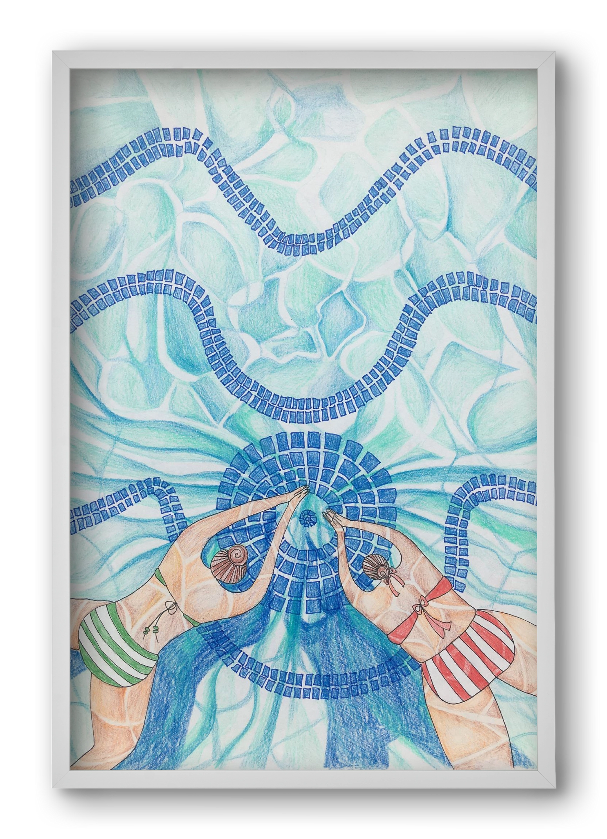 Gellért, 40x60 cm (40x60 cm), Fehér keret