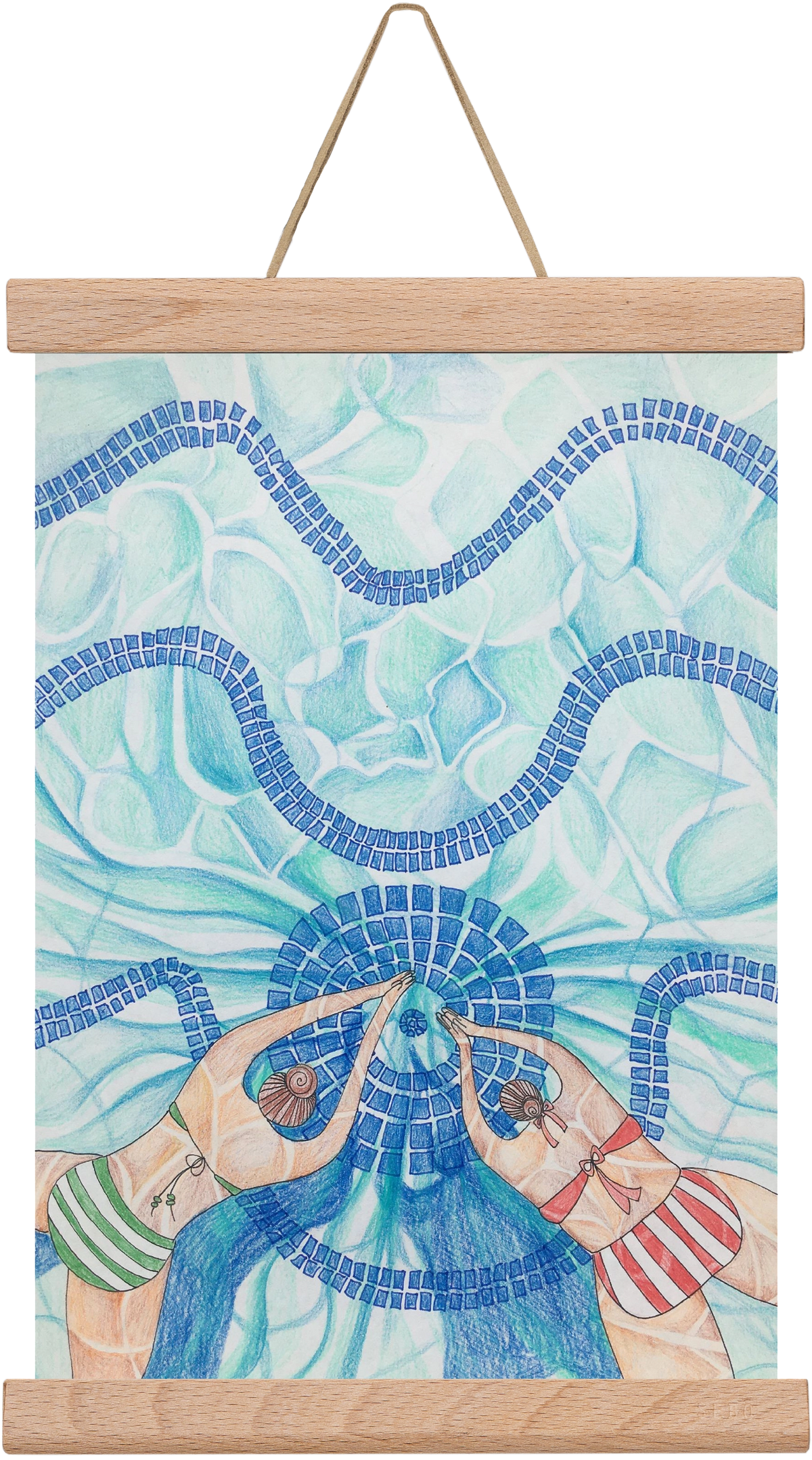 Gellért, 20x30 cm (20x30 cm), Tölgy akasztó