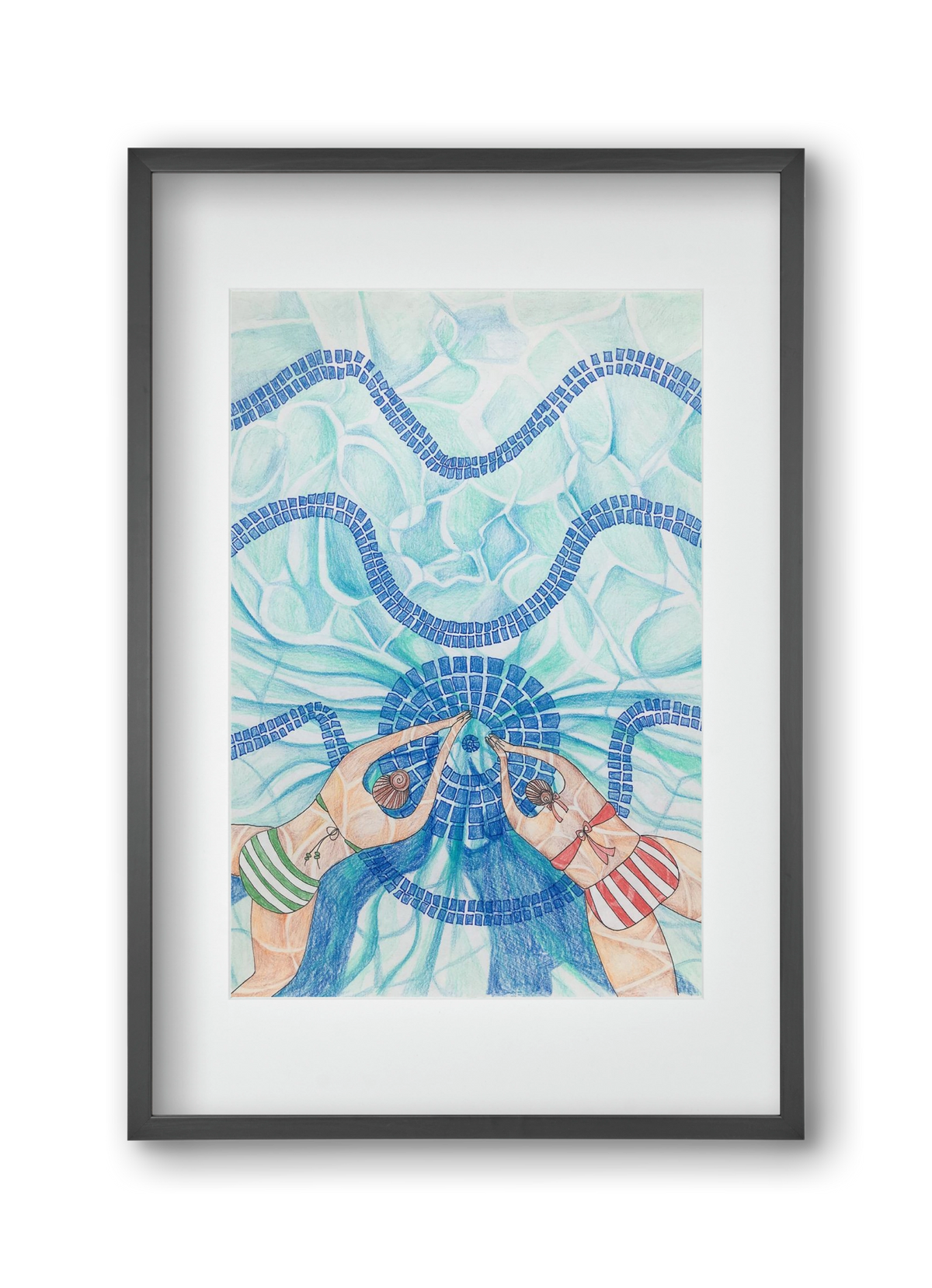 Gellért, 30x45 cm (20x30 cm), Fekete keret, paszpartuval