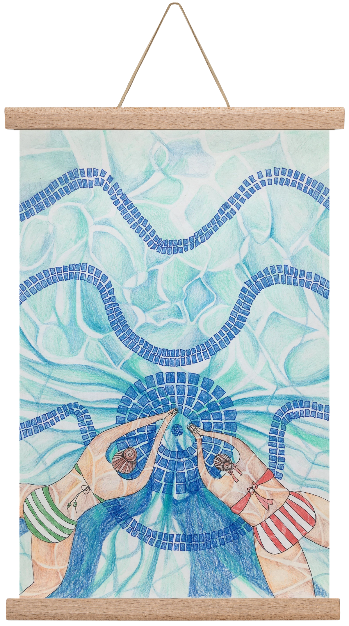 Gellért, 30x45 cm (30x45 cm), Tölgy akasztó