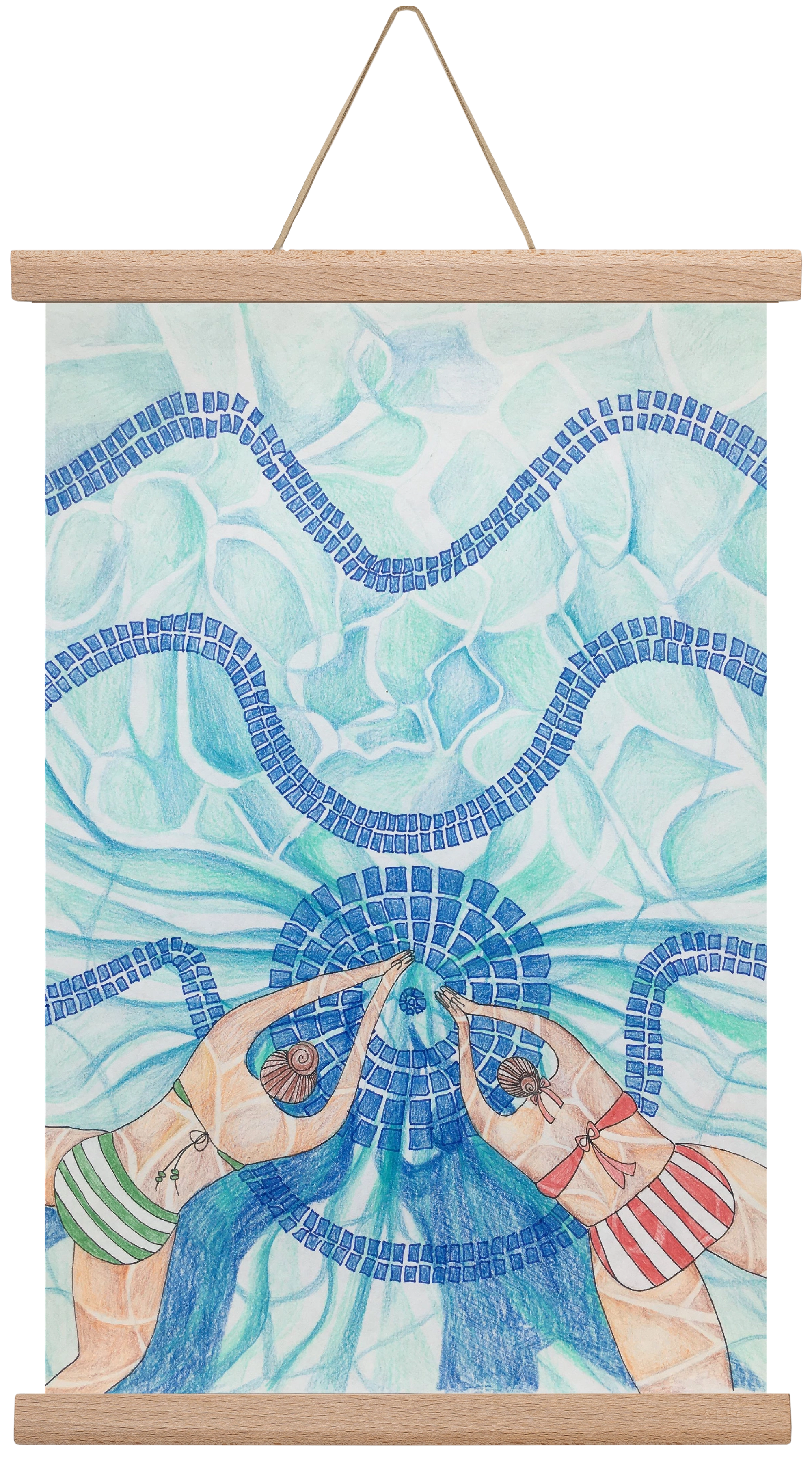 Gellért, 30x45 cm (30x45 cm), Tölgy akasztó