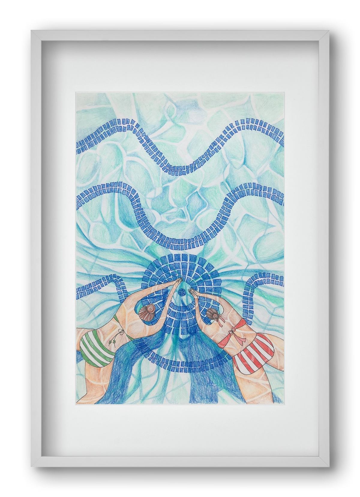 Gellért, 40x60 cm (30x45 cm), Fehér keret, paszpartuval