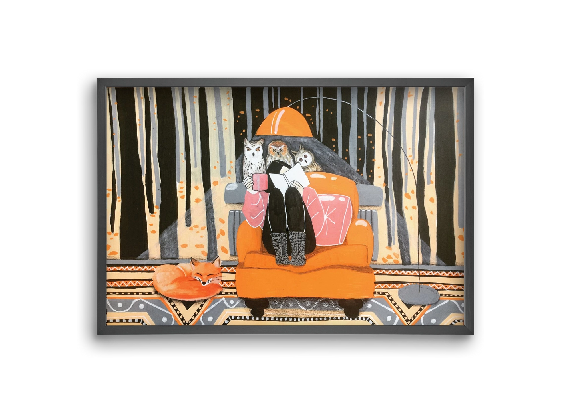 Őszi álmodozás, 30x20 cm (30x20 cm), Fekete keret