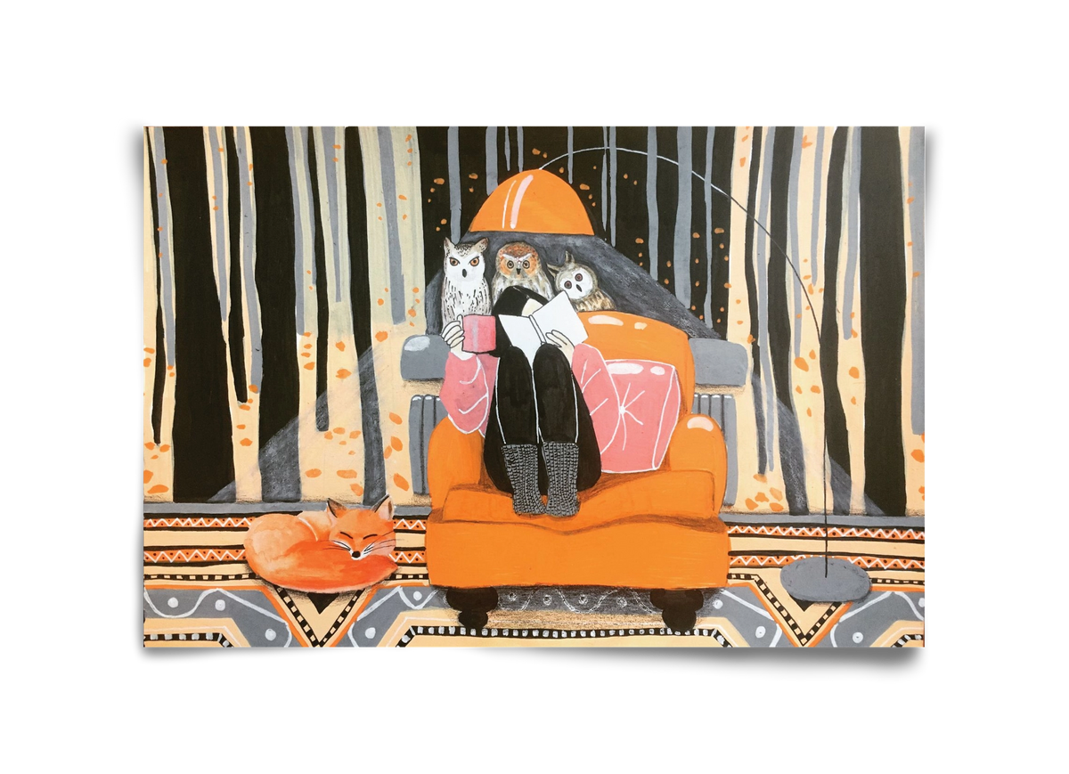 Őszi álmodozás, 45x30 cm, Keret nélkül