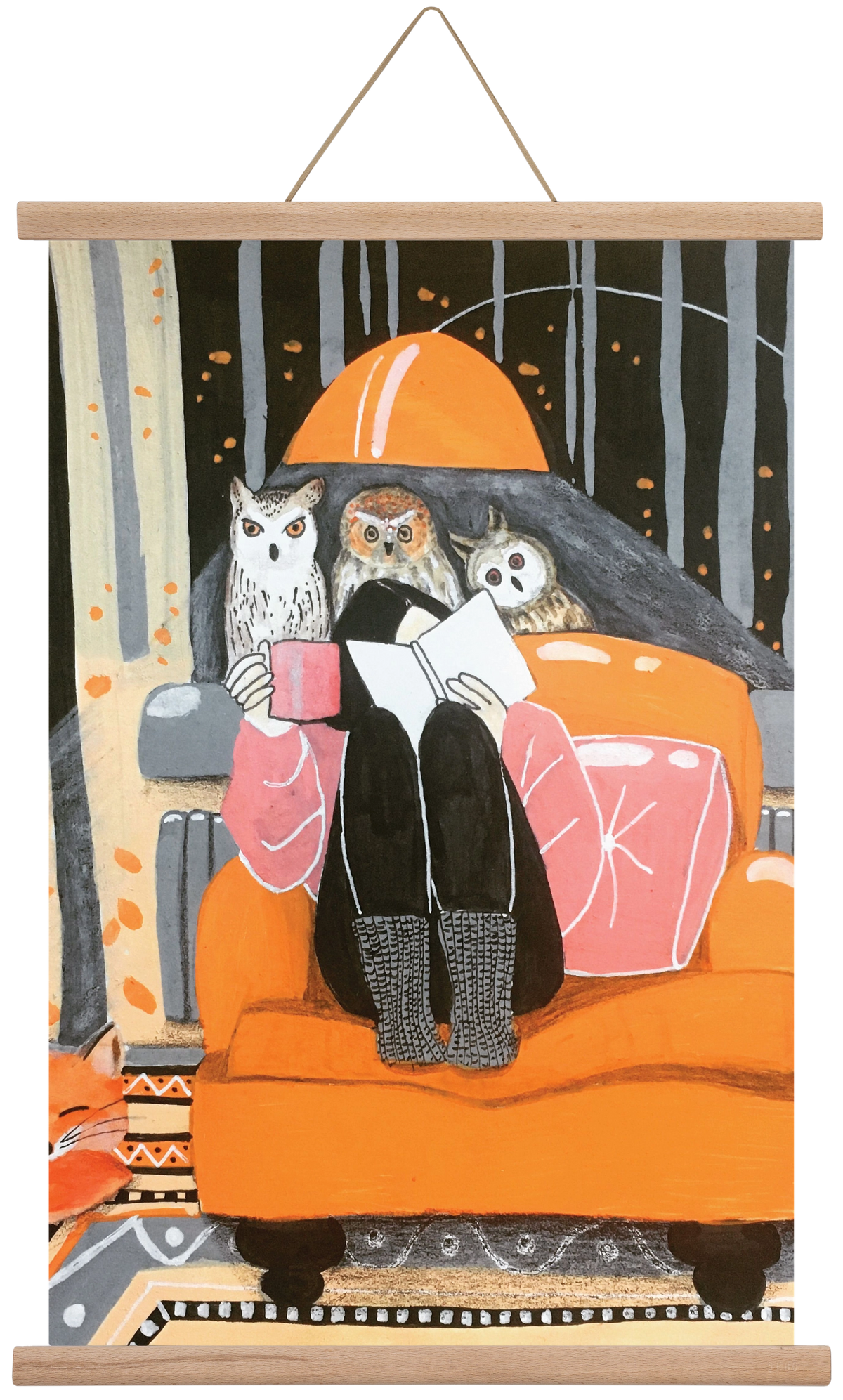 Őszi álmodozás, 60x40 cm (60x40 cm), Tölgy akasztó