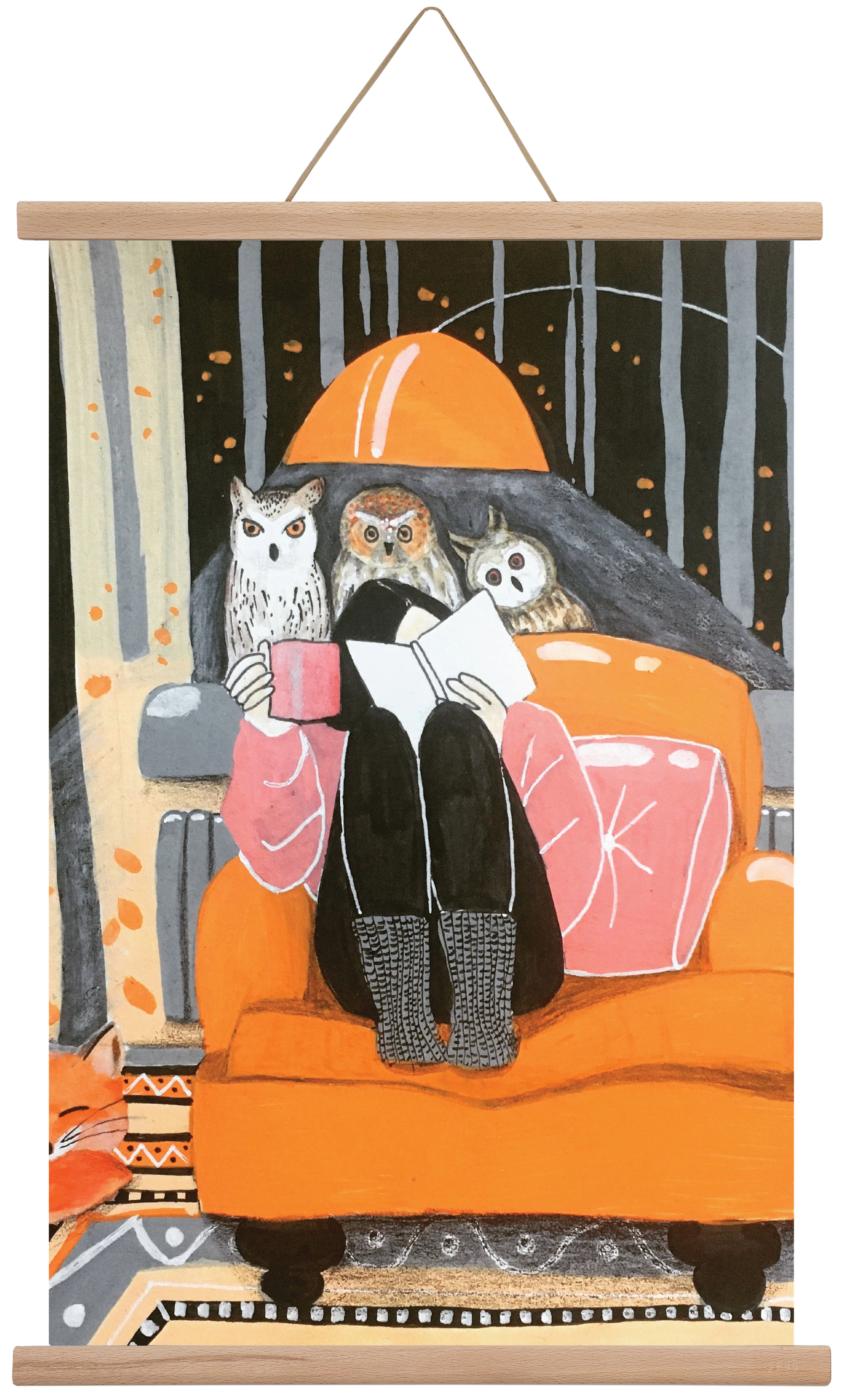 Őszi álmodozás, 60x40 cm (60x40 cm), Tölgy akasztó