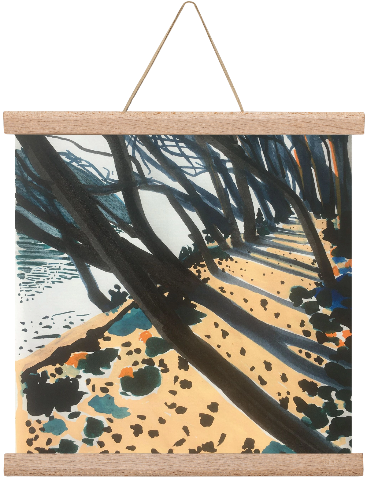 Szigetspicc, 30x30 cm (30x30 cm), Tölgy akasztó