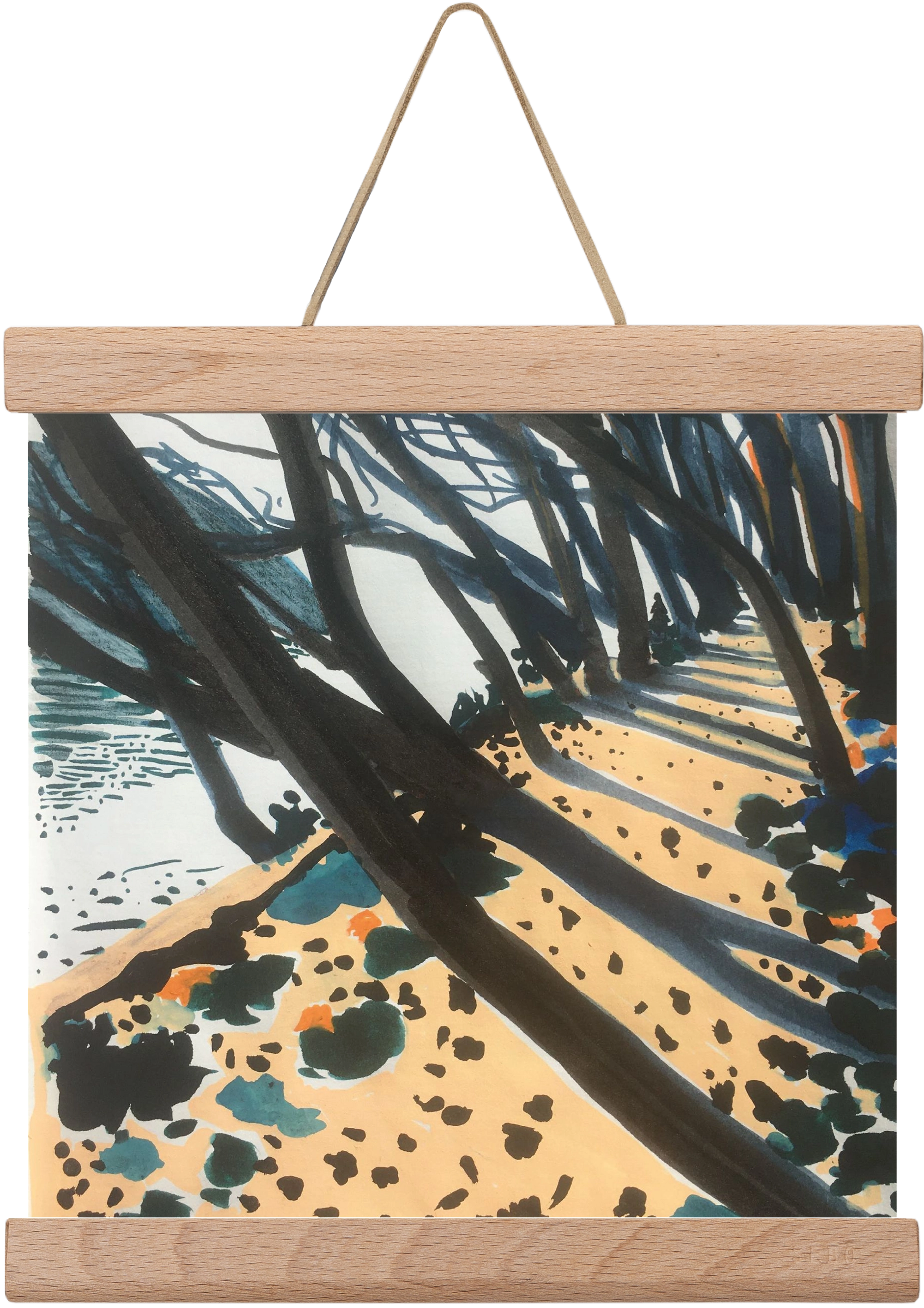 Szigetspicc, 20x20 cm (20x20 cm), Tölgy akasztó