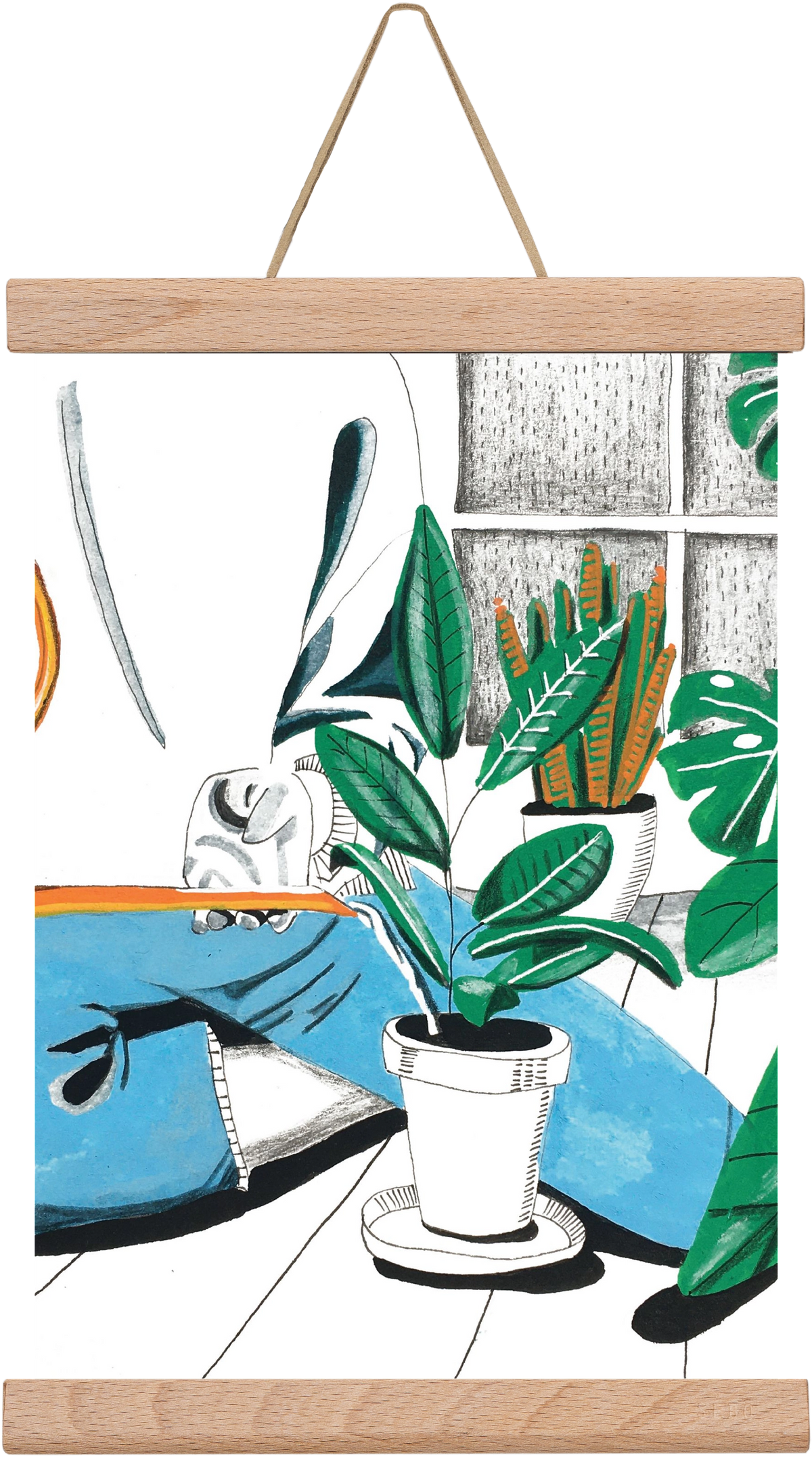 Kertészkedés, 30x20 cm (30x20 cm), Tölgy akasztó